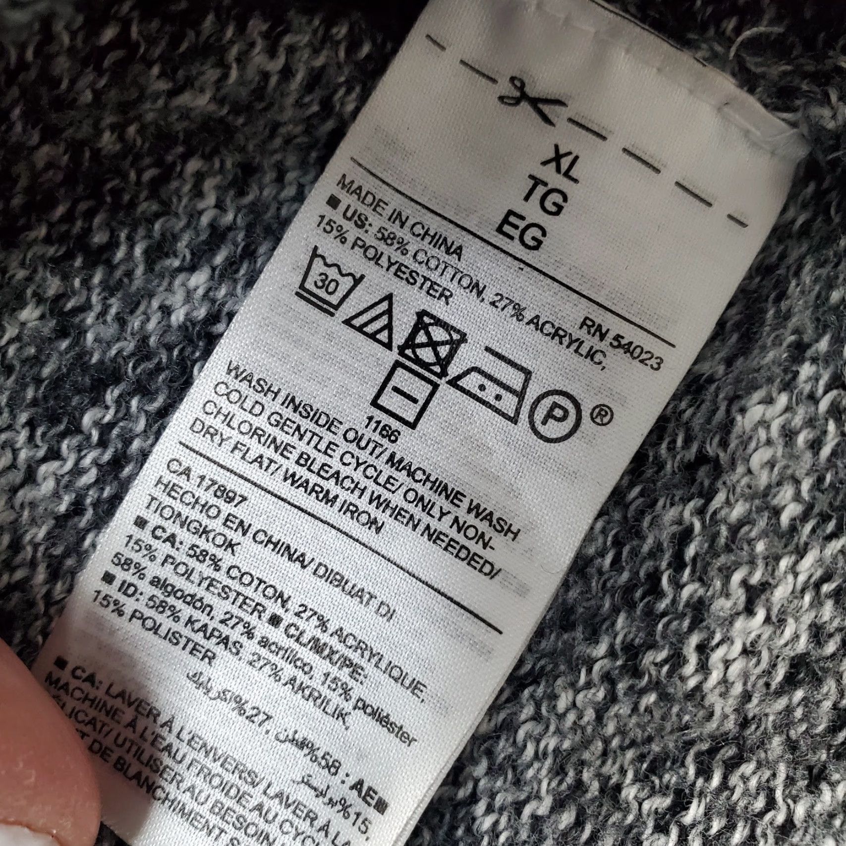 Old Navy Old Navy Sweater Womens XL Gray Knit Raglan Sleeve Crew Neck Side Slit Pullover Size XL / US 12-14 / IT 48-50 - 6 Thumbnail