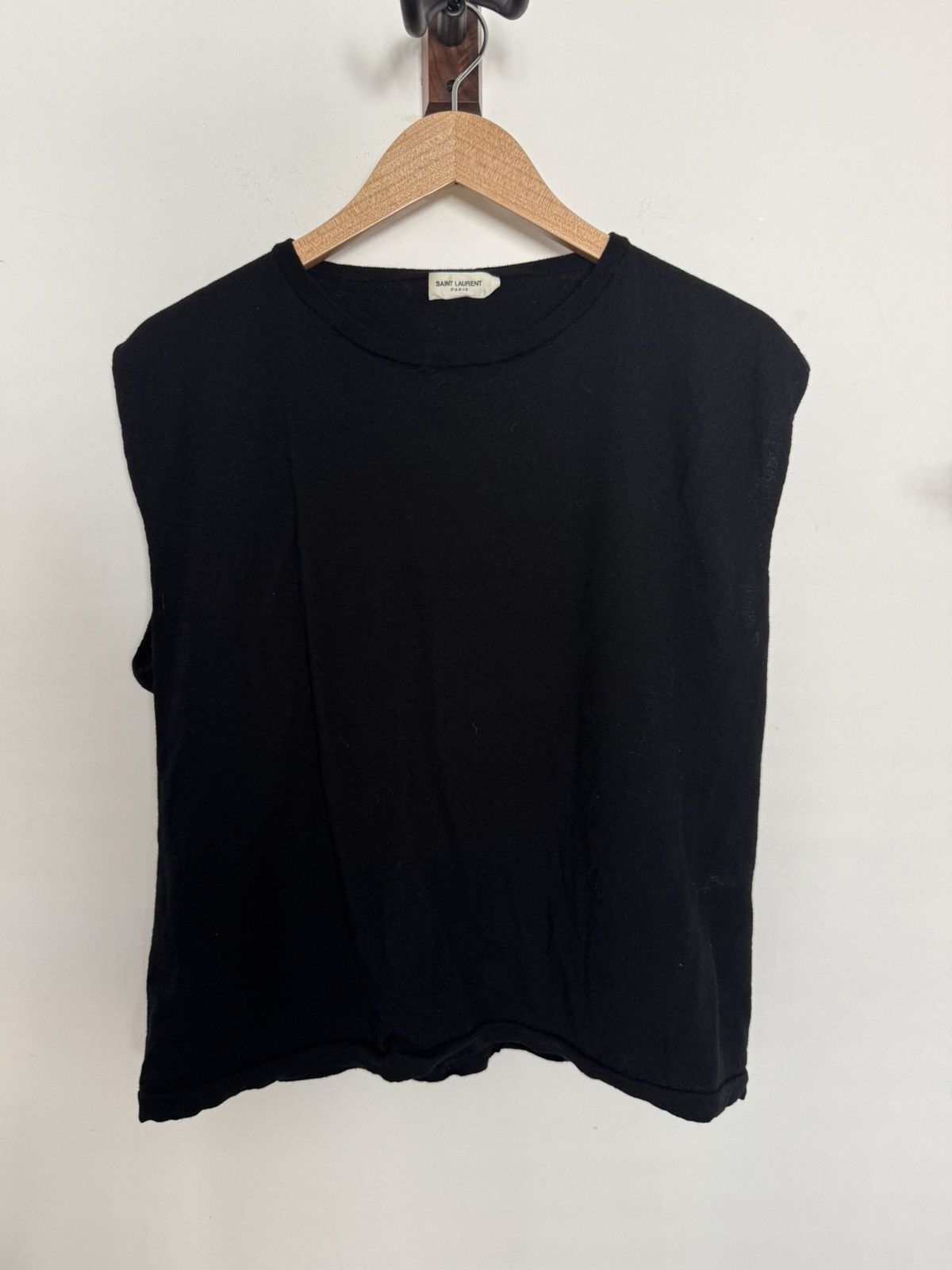 Saint Laurent Paris FW13 Wool Tank cropped Size US M / EU 48-50 / 2 - 1 Thumbnail