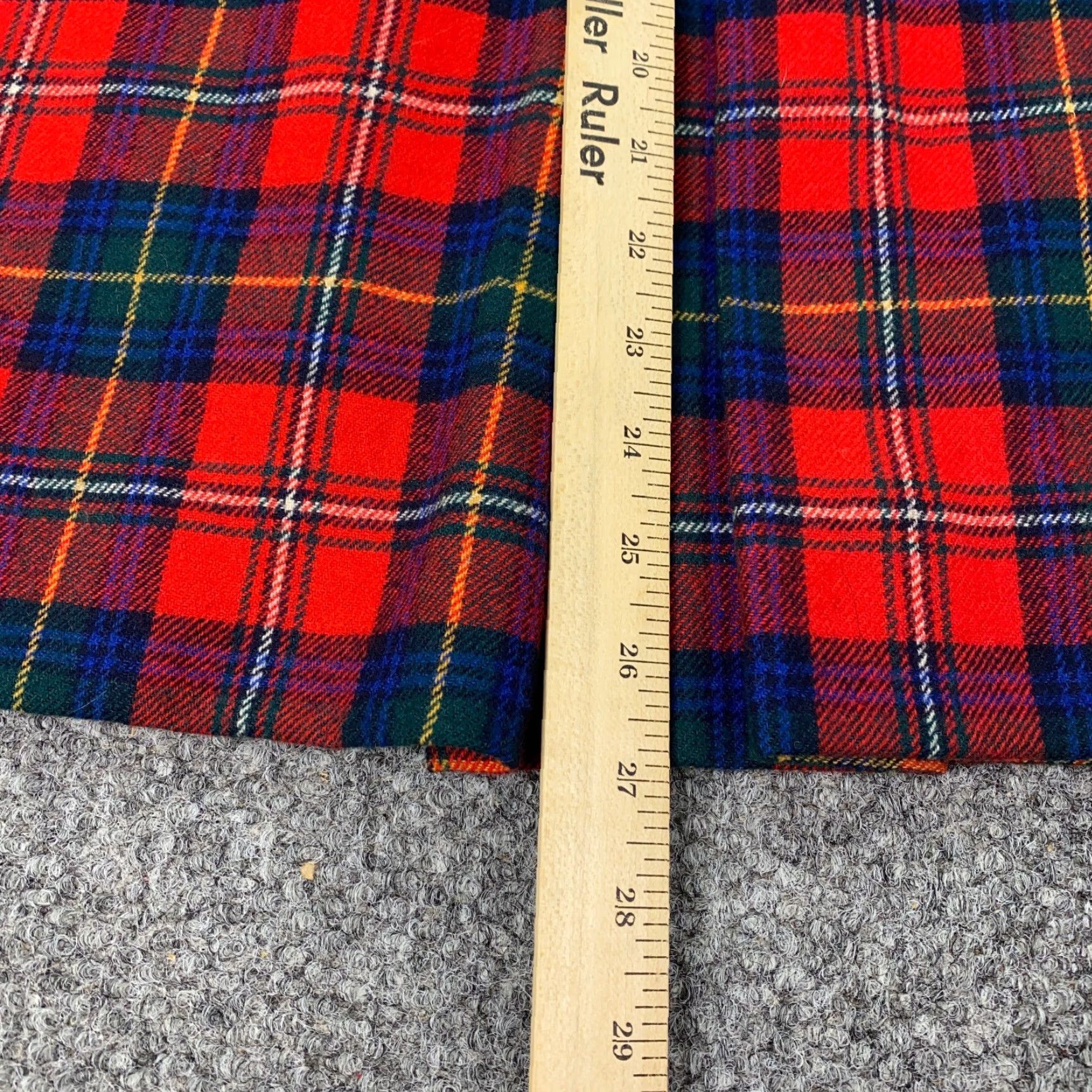 Pendleton VTG Pendelton Skirt Womens 26" Waist Boyd Tartan Plaid Wool Midi USA Lined Pockets Size 26" / US 2 / IT 38 - 6 Thumbnail