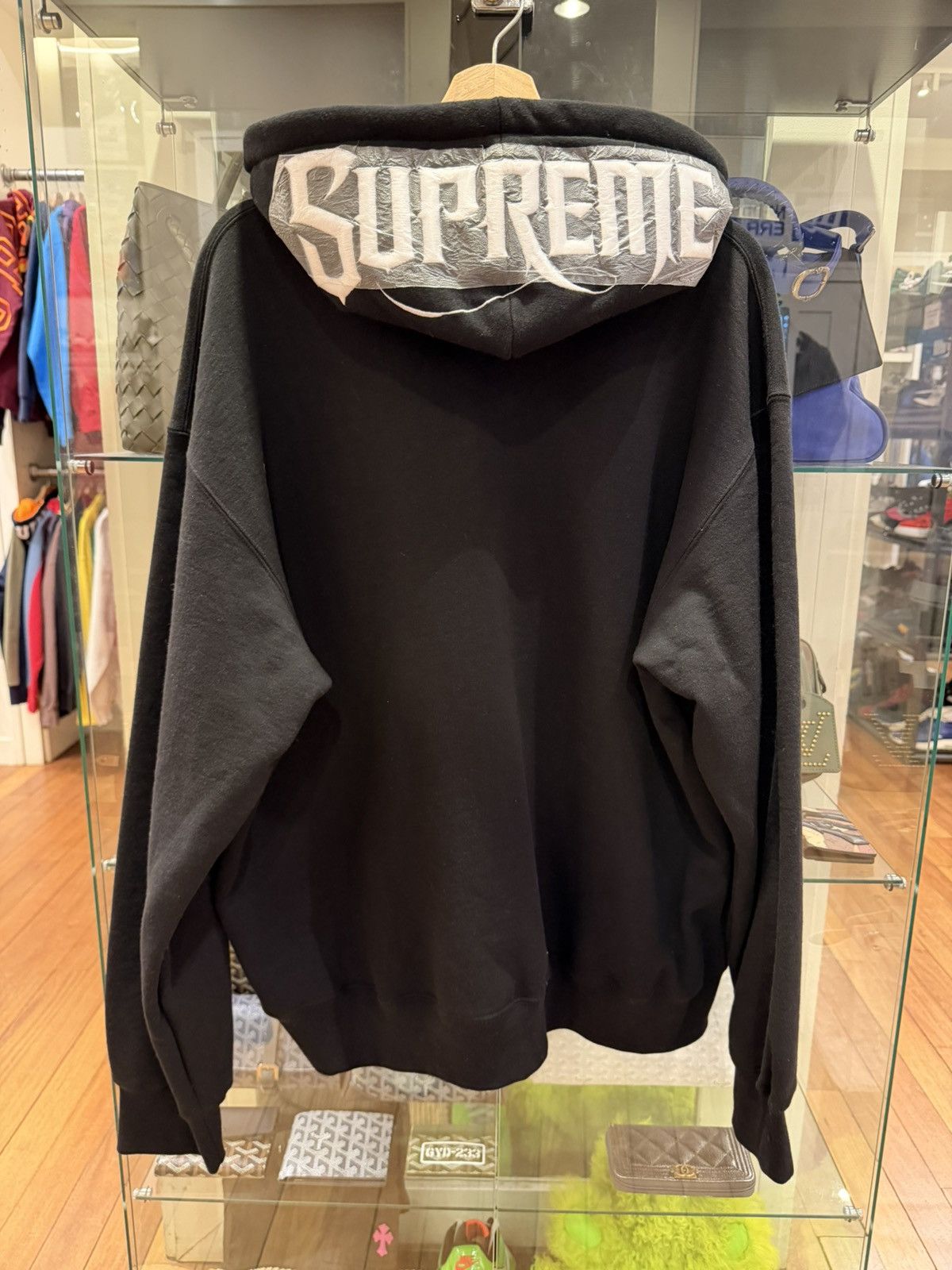 Supreme Mister Cartoon Zip Up Hooded Sweatshirt - Black