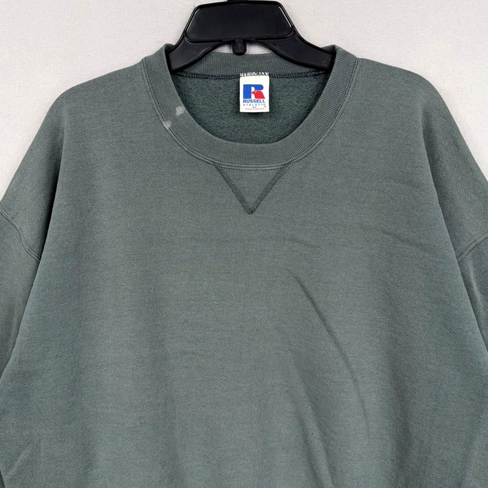 Russell Athletic VINTAGE Russell Athletic Sweatshirt Mens XL Green Crewneck Pullover Fleece Logo Grunge 80s 90s Mens Size US XL / EU 56 / 4 - 2 Thumbnail