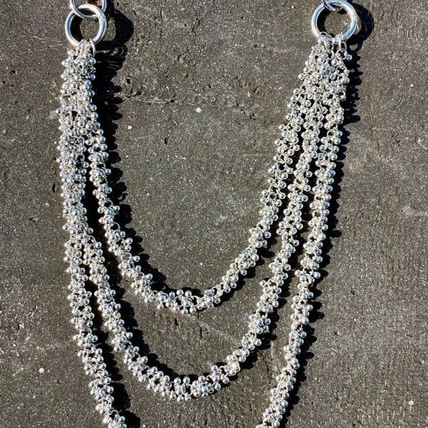 Jewelry Triple Layered Silver Wallet Chain Size ONE SIZE - 3 Thumbnail