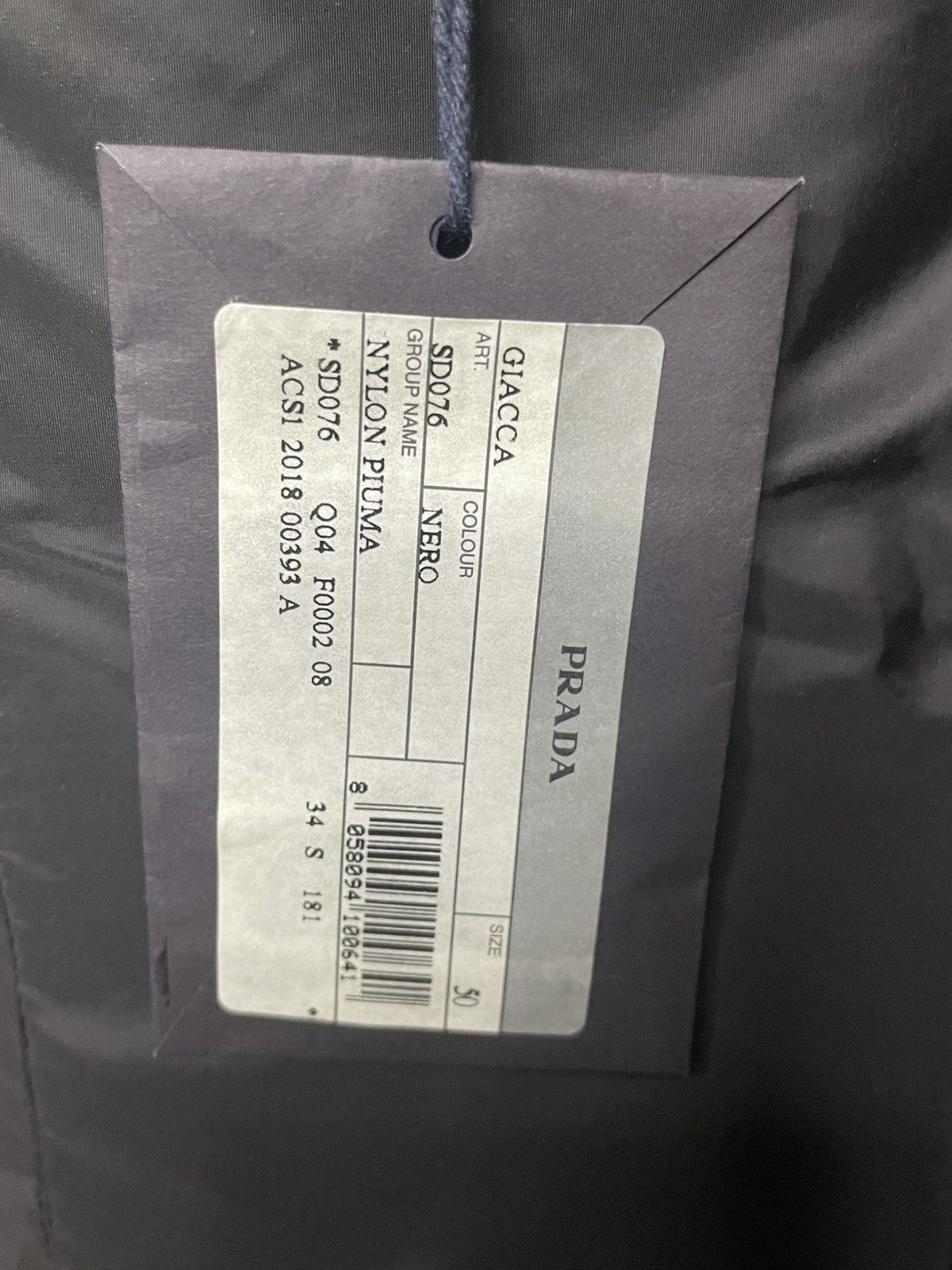 Prada New Prada Nylon jacket- size 50 Size 50R - 9 Thumbnail