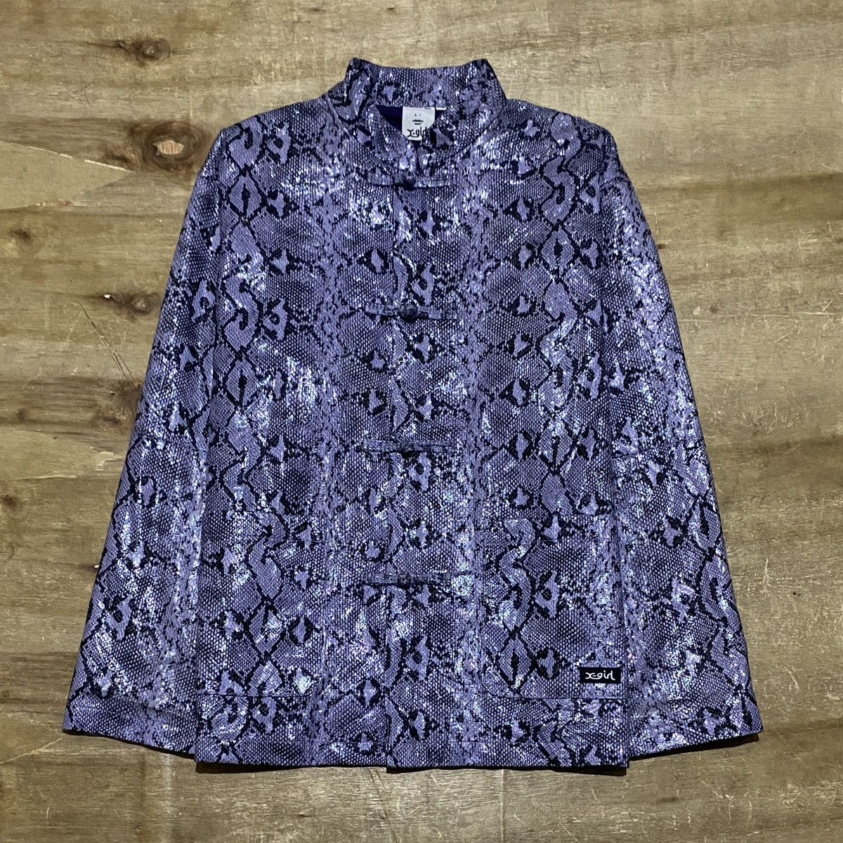X-Girl X-Girl faux leather china jacket snake skin Size XS / US 0-2 / IT 36-38 - 2 Thumbnail