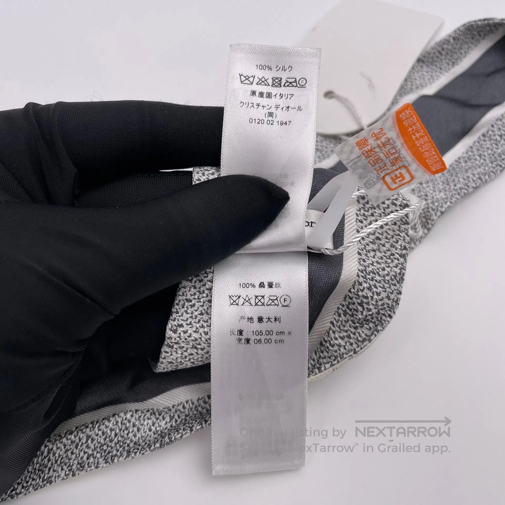 Dior Dior Silk Scarf Hair Tie| Size ONE SIZE - 7 Thumbnail