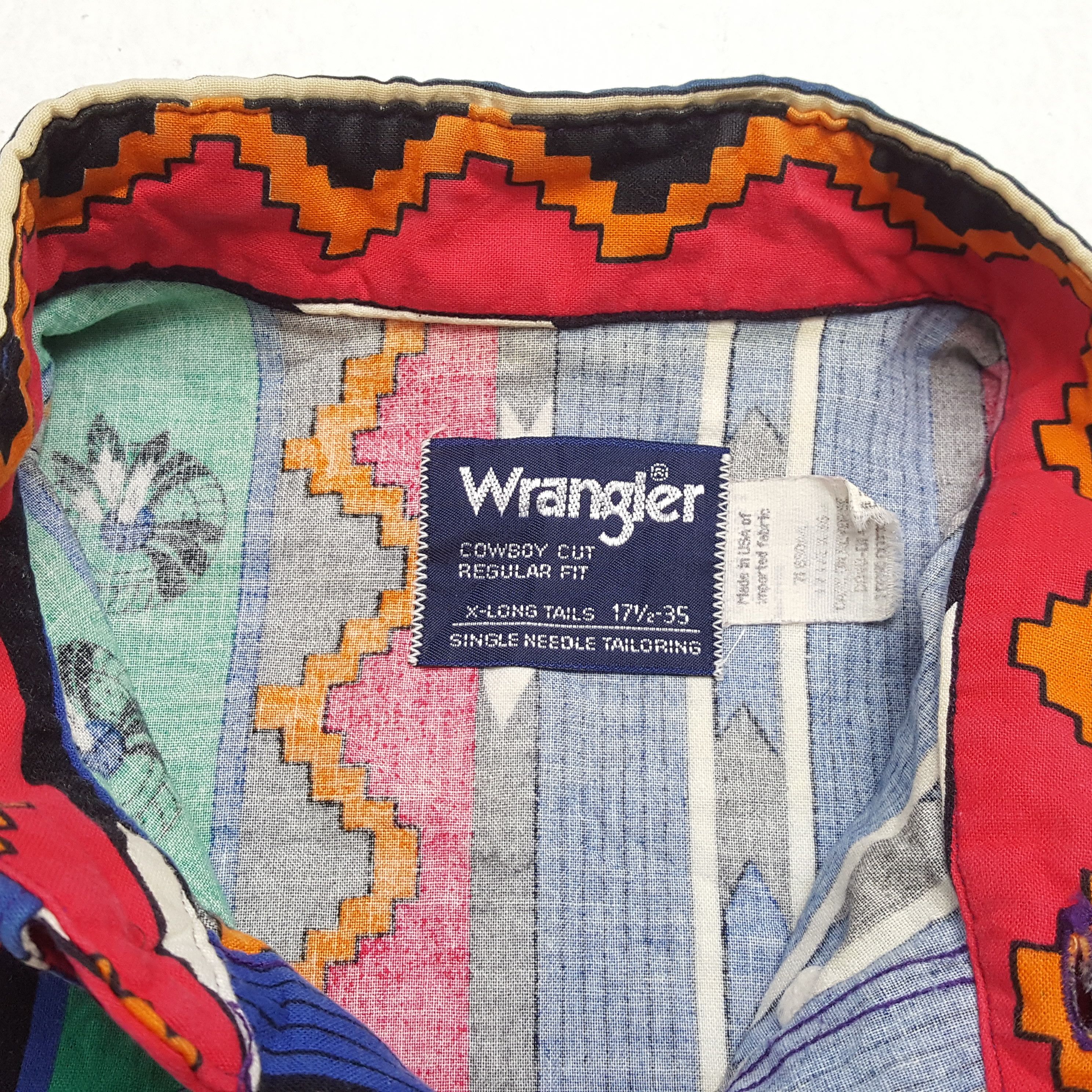 Vintage × Wrangler Vintage WRANGLER American Classic Multicolour Style Shirts Size US XL / EU 56 / 4 - 8 Thumbnail