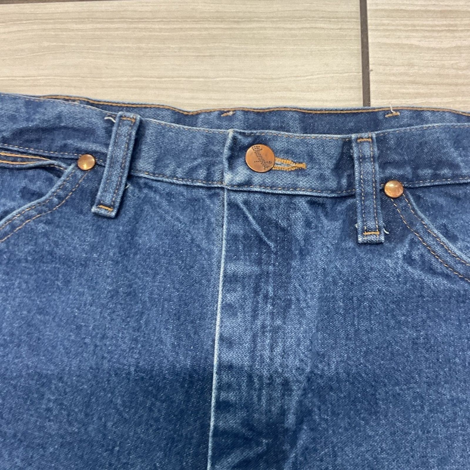 Wrangler Vintage 90s Wrangler Blue Jeans Size US 33 - 3 Thumbnail