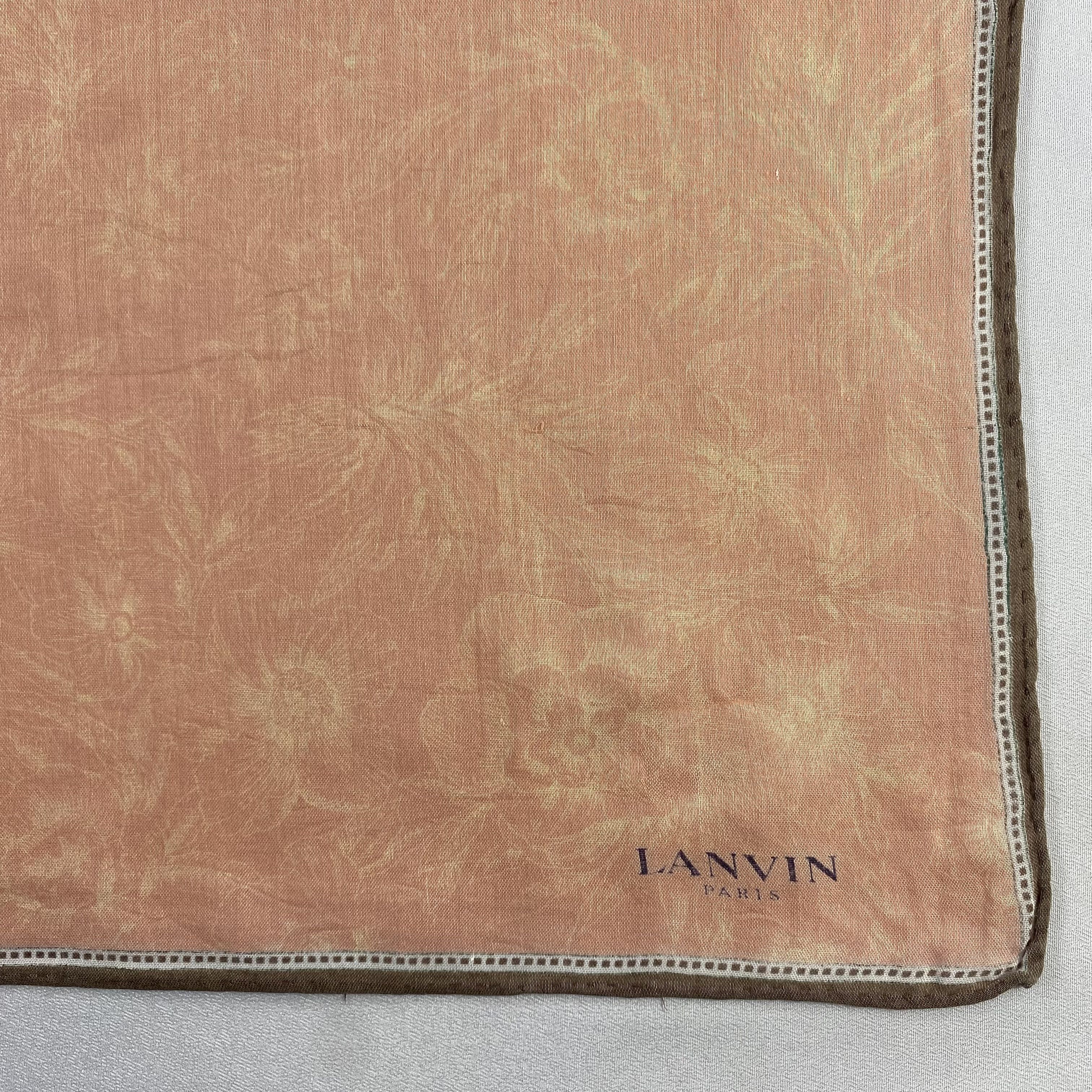 Lanvin × Vintage Lanvin Bandana/ Handkerchief / Neckerchief-P1297 Size ONE SIZE - 3 Thumbnail