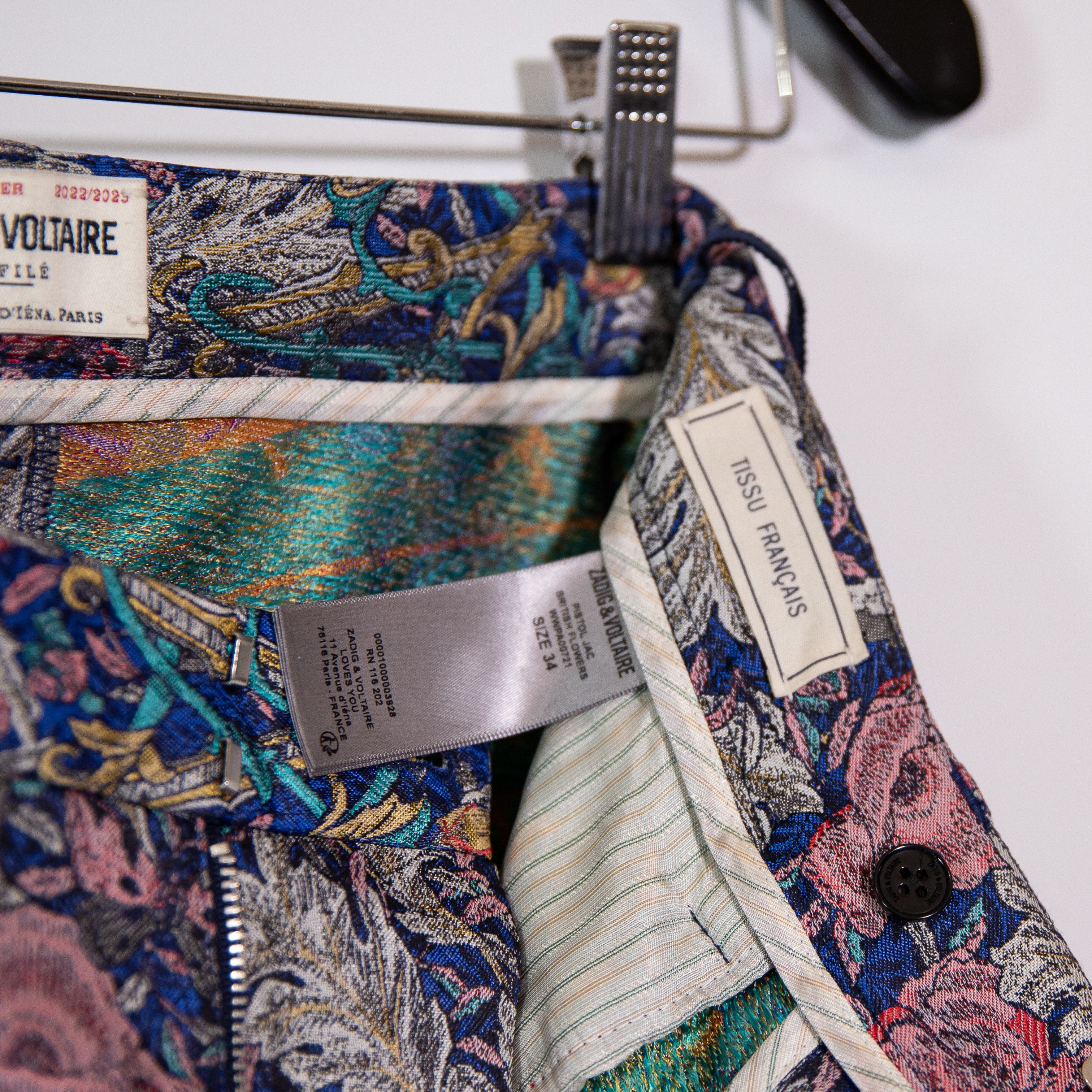 Zadig & Voltaire NEW Zadig & Voltaire Pistol Jacquard Skull Size 27" / US 4 / IT 40 - 3 Thumbnail