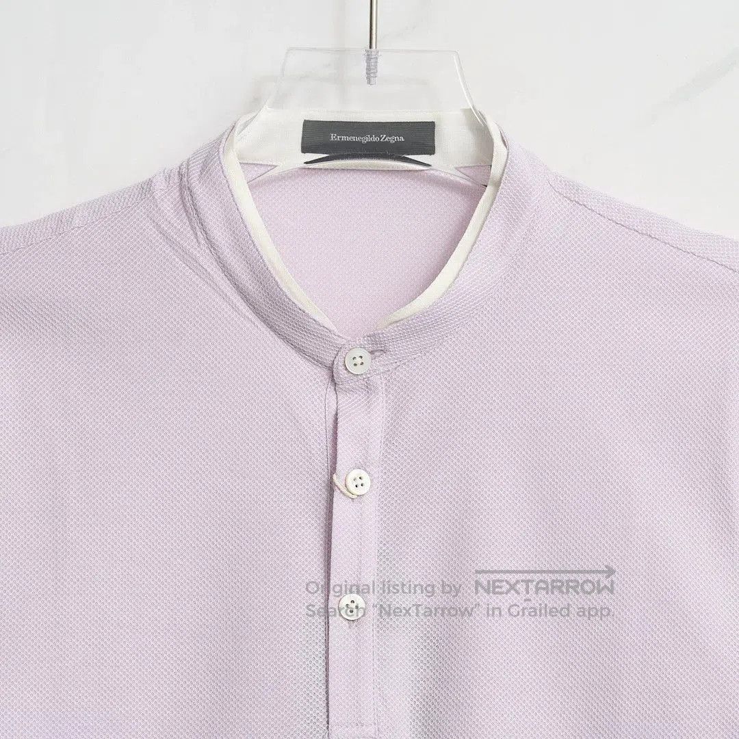 Ermenegildo Zegna Ermenegildo Zegna Men's Henley Textured Top. Size US M / EU 48-50 / 2 - 2 Thumbnail