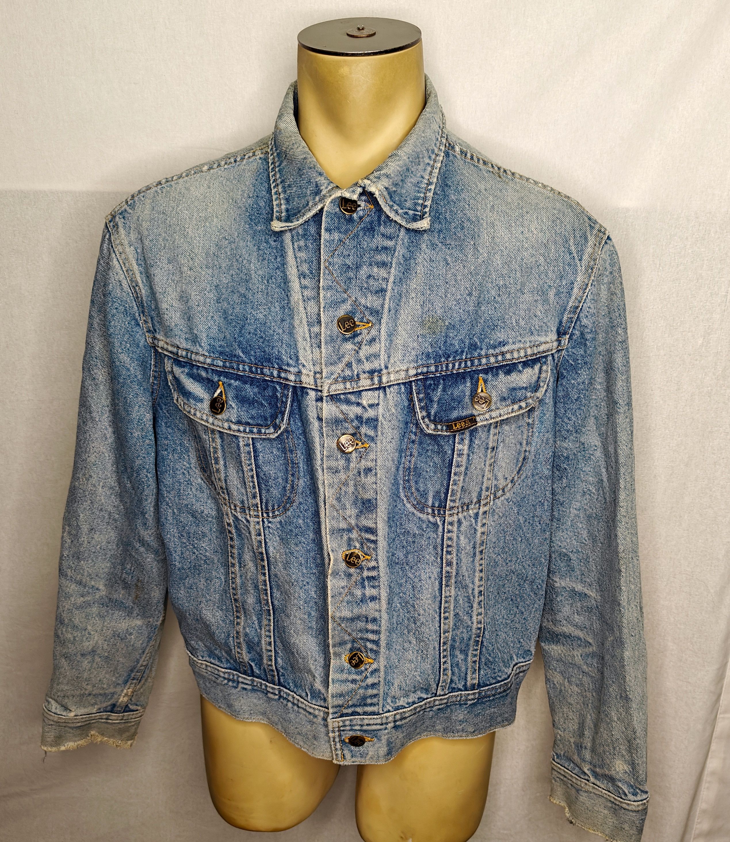 Lee Vtg 90s LEE Metallica Danzig patches denim jean jacket Size US L / EU 52-54 / 3 - 1 Thumbnail