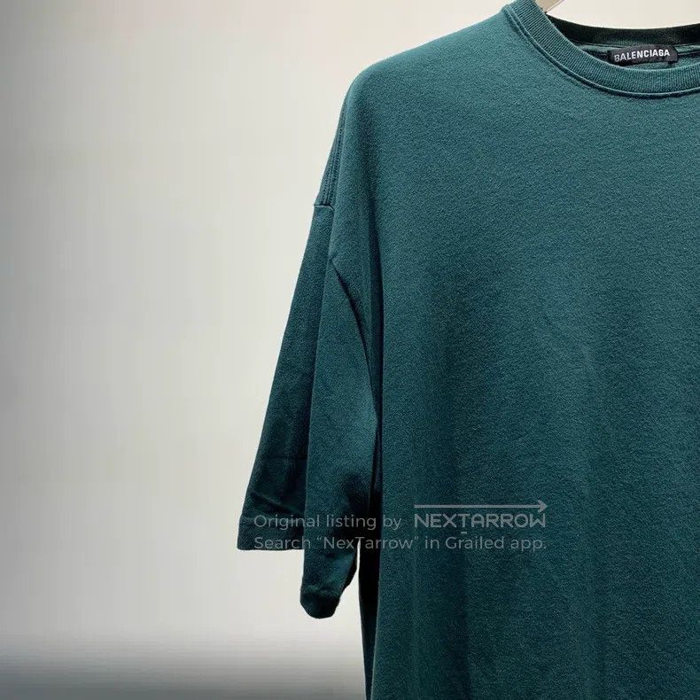 Balenciaga Balenciaga Logo Printed Round Neck Raglan Sleeve Short Sle Size US S / EU 44-46 / 1 - 5 Thumbnail