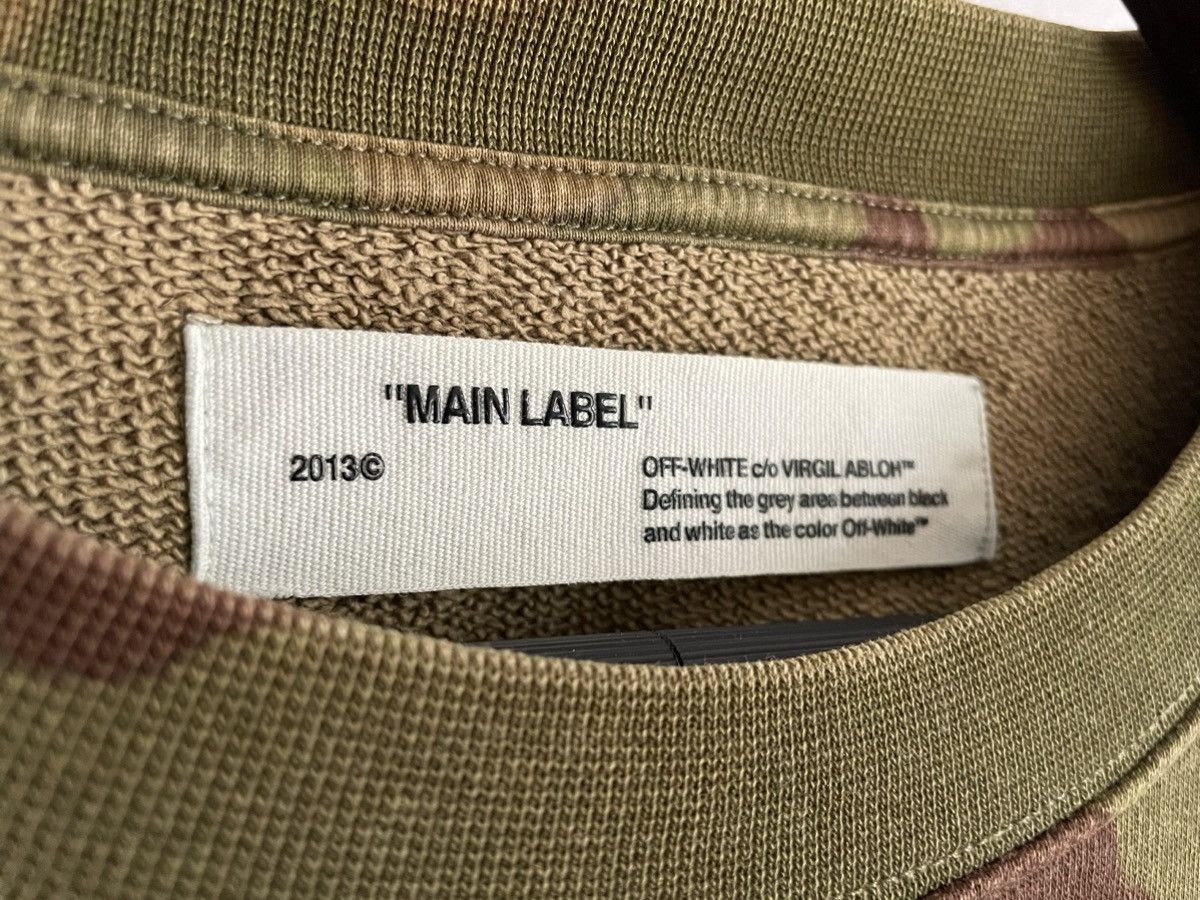 Off-White Off-White Oversized Camo Crewneck Arrow Jumper Sweatshirt 17 Size US S / EU 44-46 / 1 - 6 Thumbnail