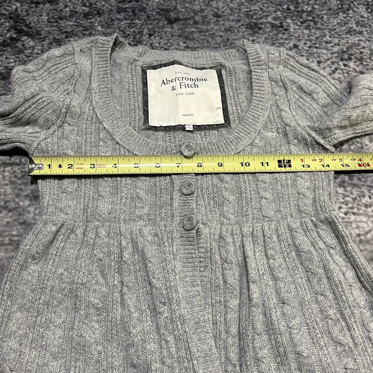 Abercrombie & Fitch Vintage Y2K Abercrombie & Fitch Babydoll Cable Knit Cardigan Size M / US 6-8 / IT 42-44 - 10 Thumbnail