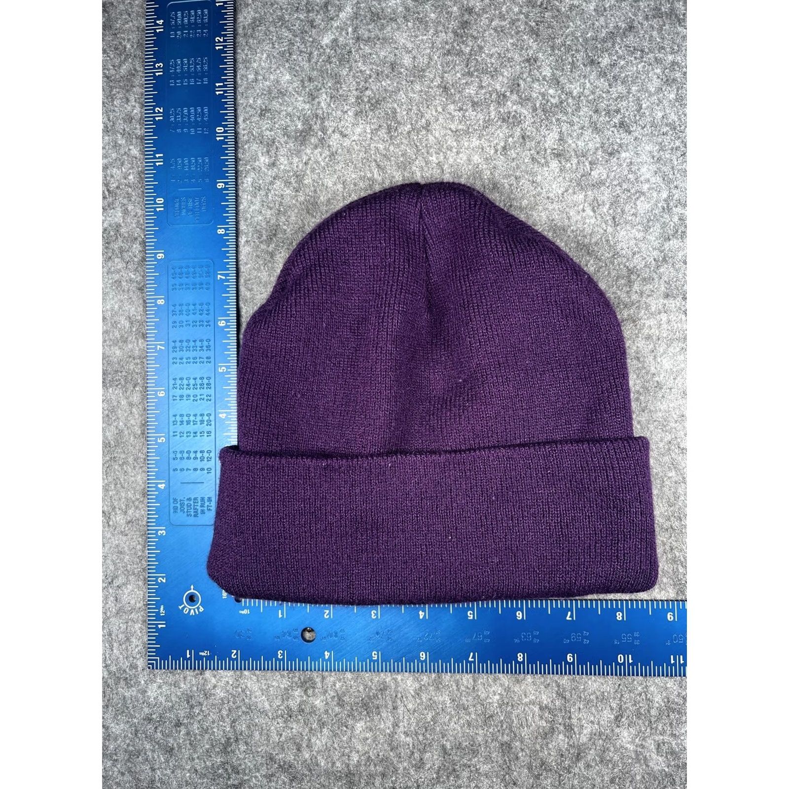 Vintage Wana Beanie Unisex One Size Purple Knit Logo Stretch Winter Casual Size ONE SIZE - 4 Thumbnail