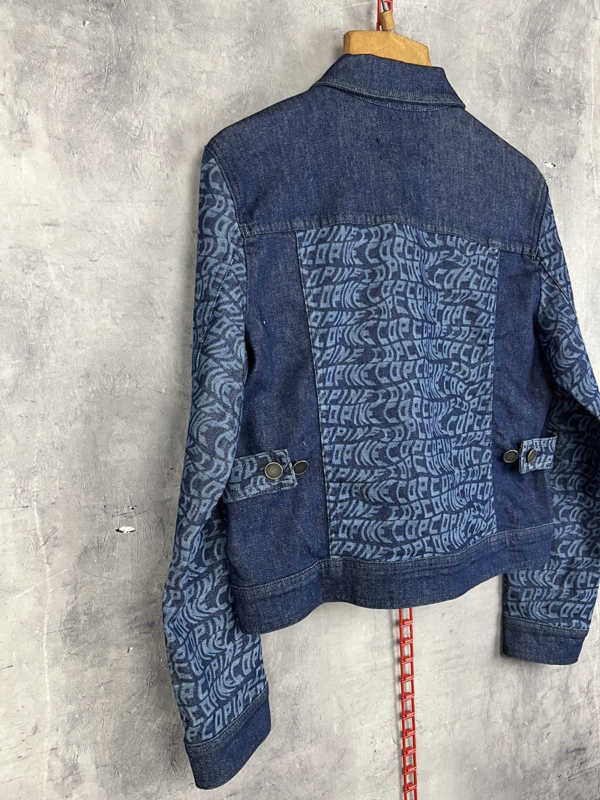 Cop Copine Cop Copine Y2K Women Monogram Denim Jacket Size 38 Size XS / US 0-2 / IT 36-38 - 14 Thumbnail