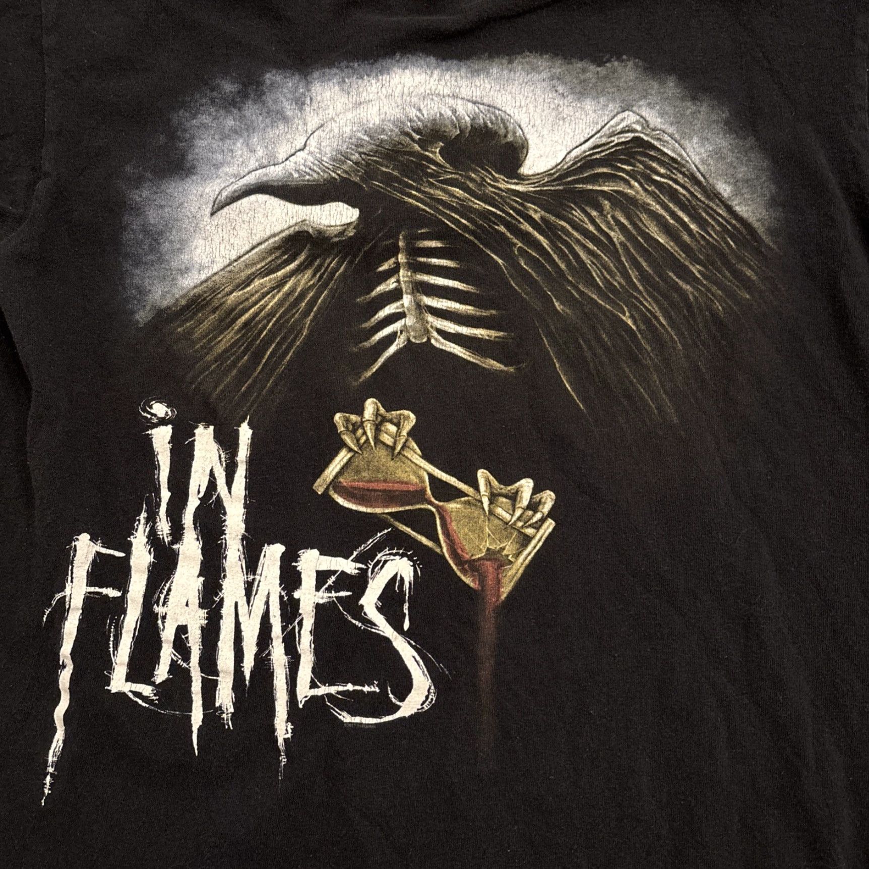 Anvil VINTAGE In Flames T-shirt Metal Swedish 2013 Double-Sided Tour Black Adult Medium Mens Size US M / EU 48-50 / 2 - 2 Thumbnail