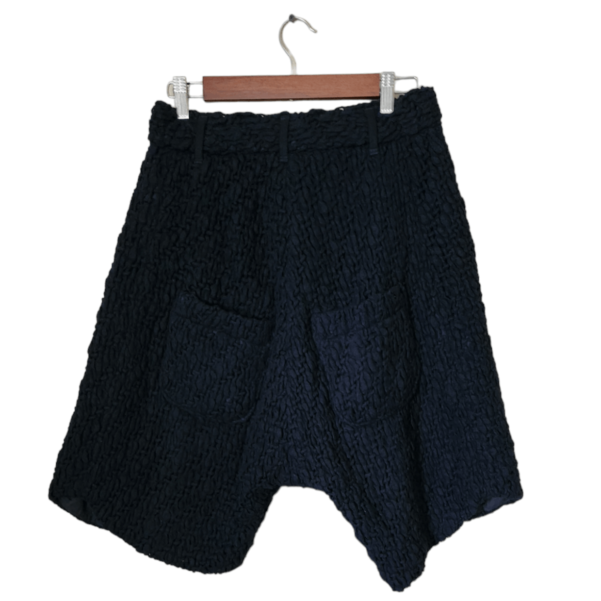 JULIEN DAVID Julien David Wool Knitted Drop Crotch Shorts Size US 32 / EU 48 - 2 Thumbnail