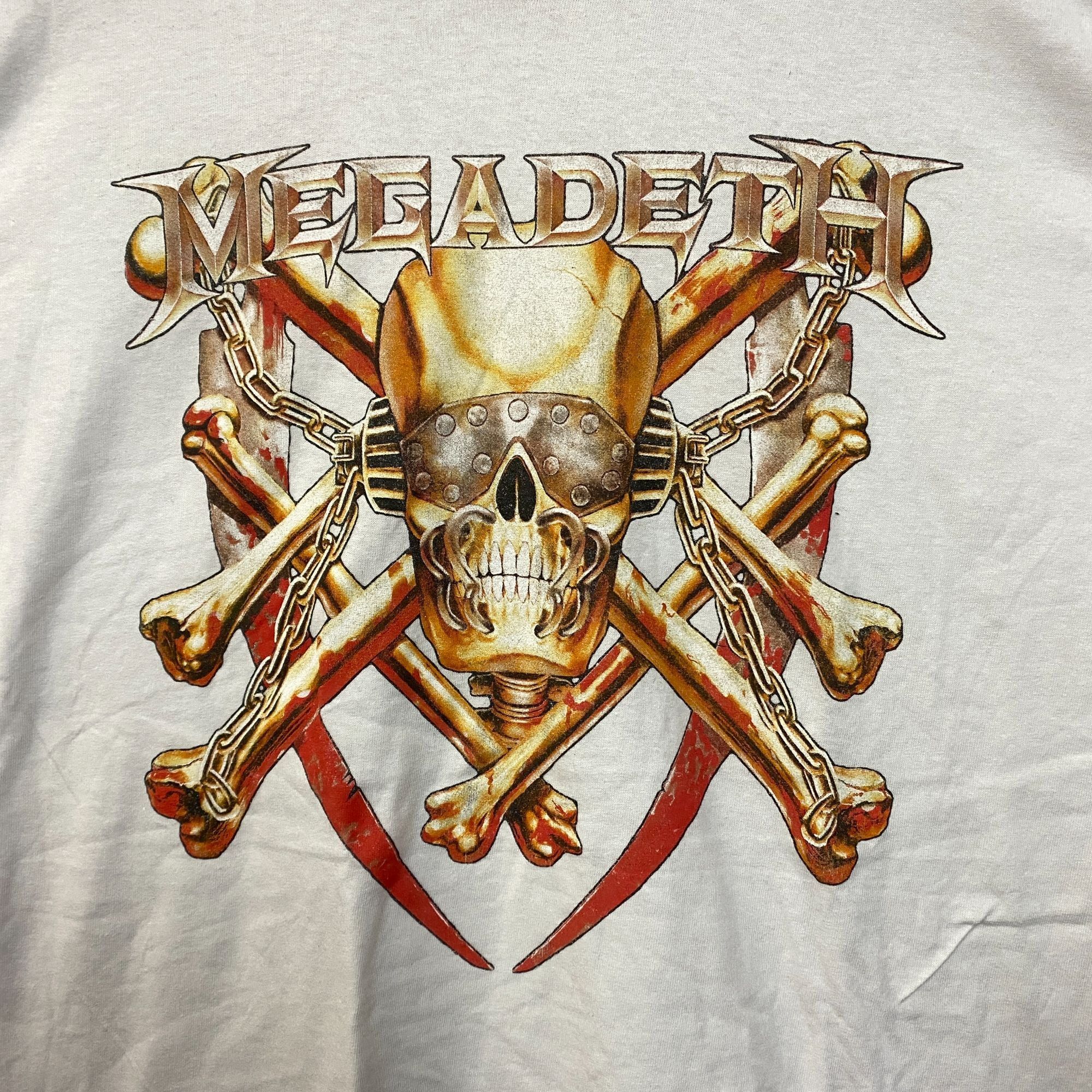 Megadeth Megadeth Distressed Metal Rock Tshirt size Extra Large Size US XL / EU 56 / 4 - 2 Thumbnail