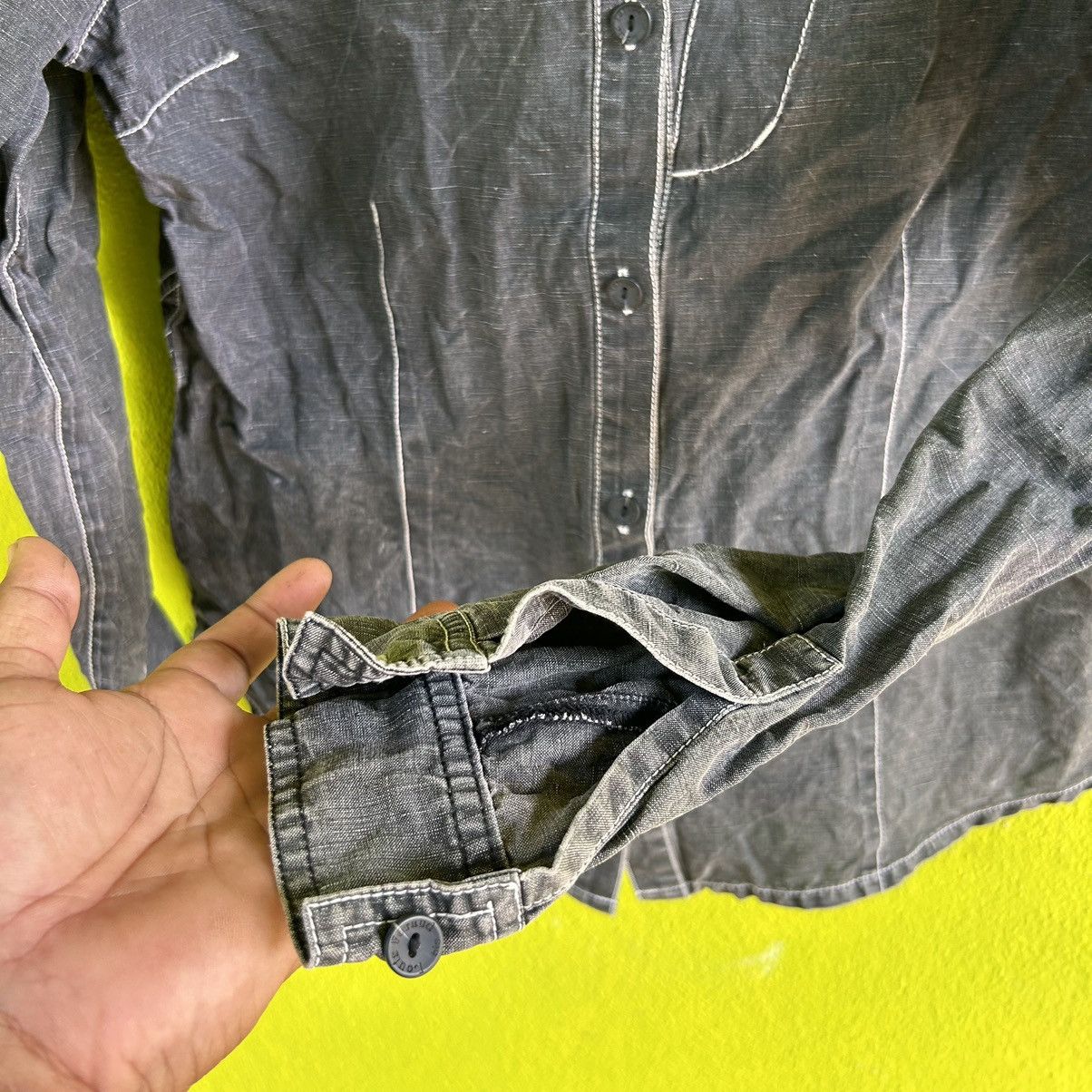 Japanese Brand Vintage Louis Féroud Paris Designer Button Down Shirt Size M / US 6-8 / IT 42-44 - 4 Thumbnail