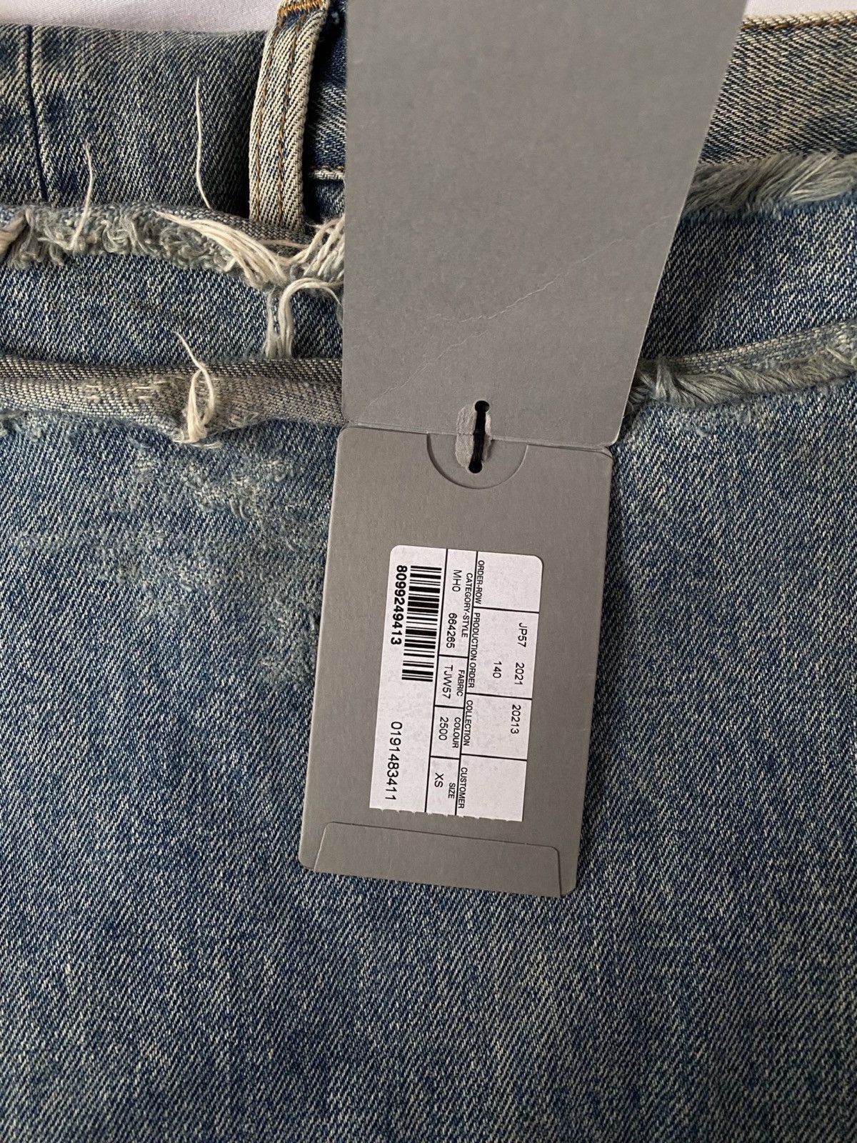 Balenciaga *RARE* Balenciaga AW21 Afterworld Destroyed Denim Blue Size US 30 / EU 46 - 7 Thumbnail