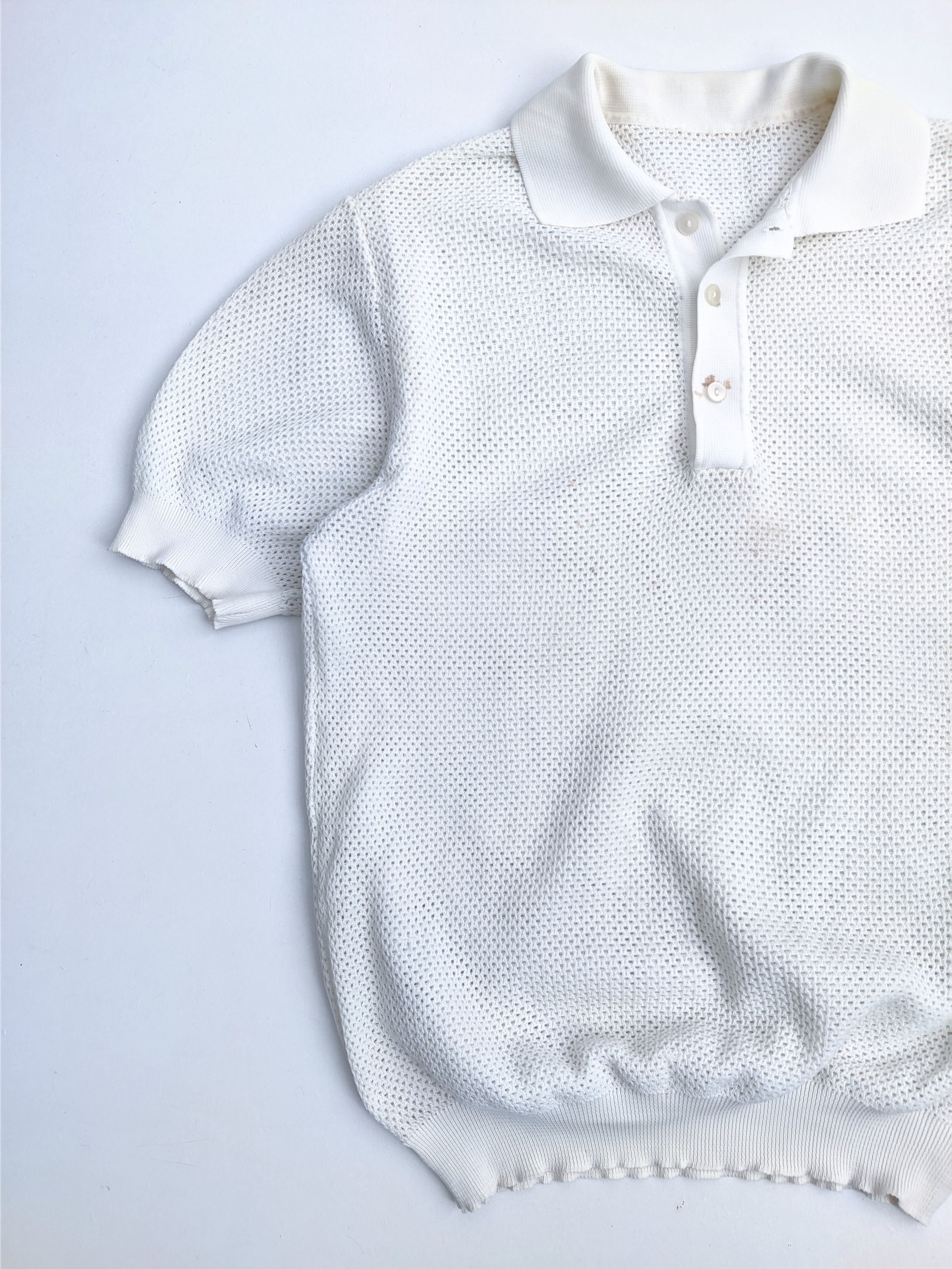 Vintage Vintage mesh polo y2k tshirt 90s Size US M / EU 48-50 / 2 - 3 Thumbnail
