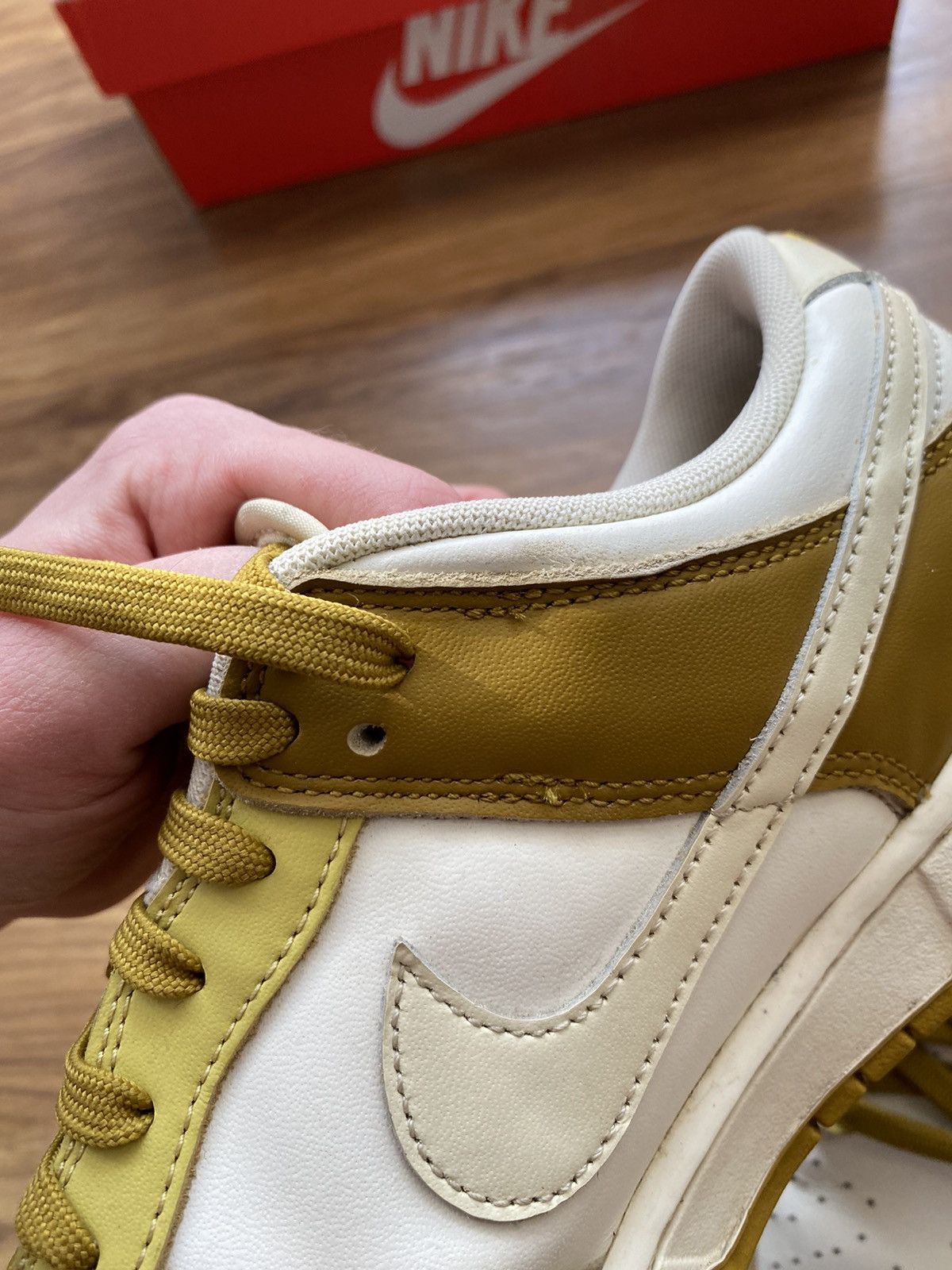 Nike × Vintage Nike Dunk Low Retro Bronzine Coconut Milk ,Drill,Y2K Size US 8.5 / EU 41-42 - 7 Thumbnail
