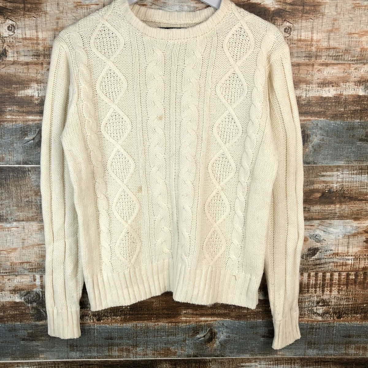 Vintage Wooders Doll White vintage Knitwear #A1623 Size M / US 6-8 / IT 42-44 - 3 Thumbnail