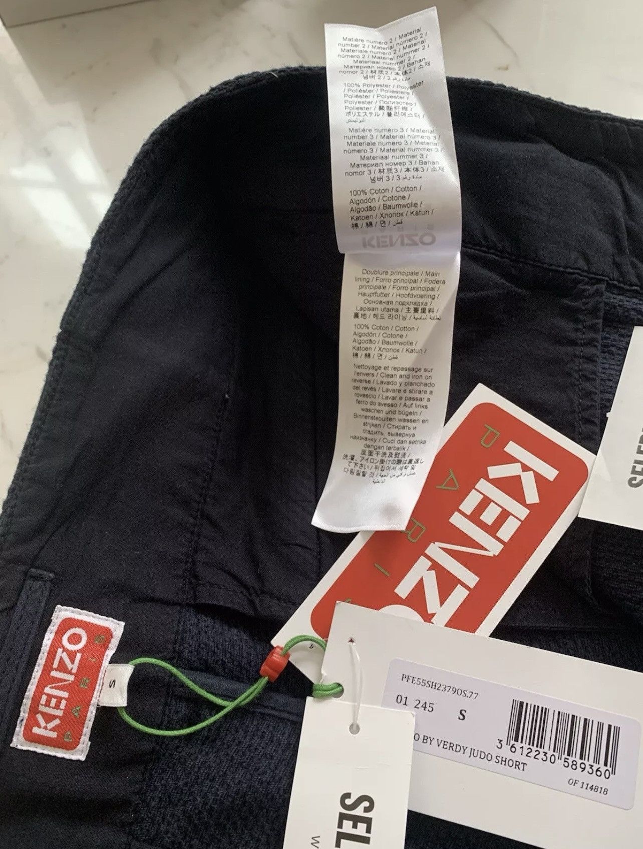 Kenzo KENZO X VERDY 'KENZO BY VERDY' JUDO SHORTS Size small Navy Size US 32 / EU 48 - 15 Thumbnail