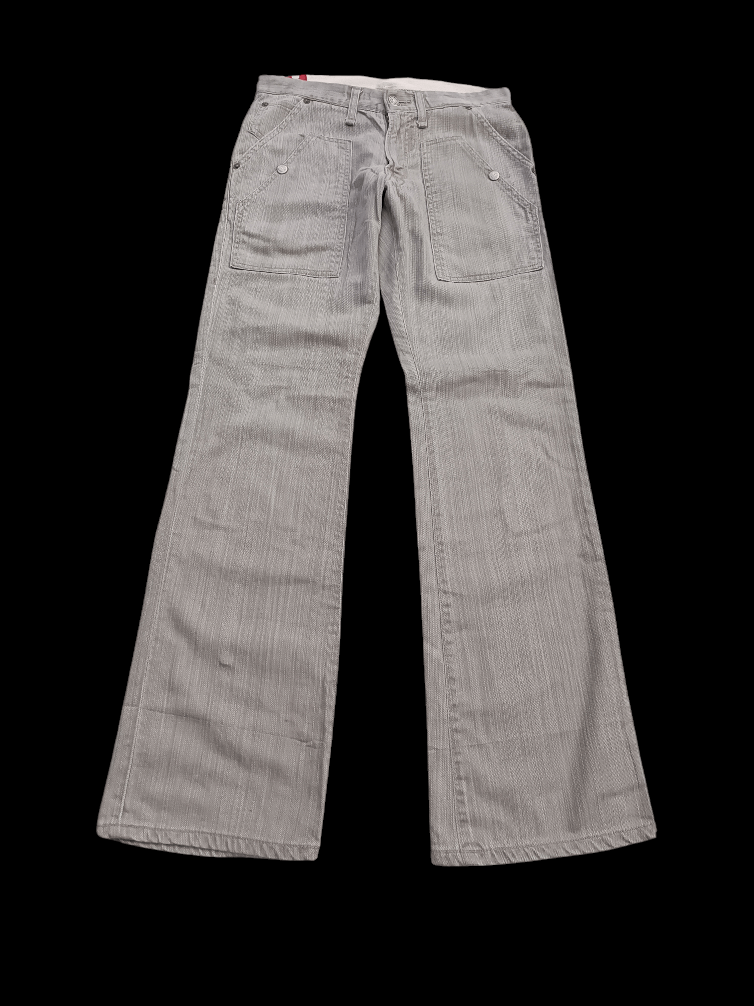Hysteric Glamour × Japanese Brand × Tornado Mart FLARED Blue Way Multi Pocket Boot Cut Jeans Size US 29 - 4 Thumbnail
