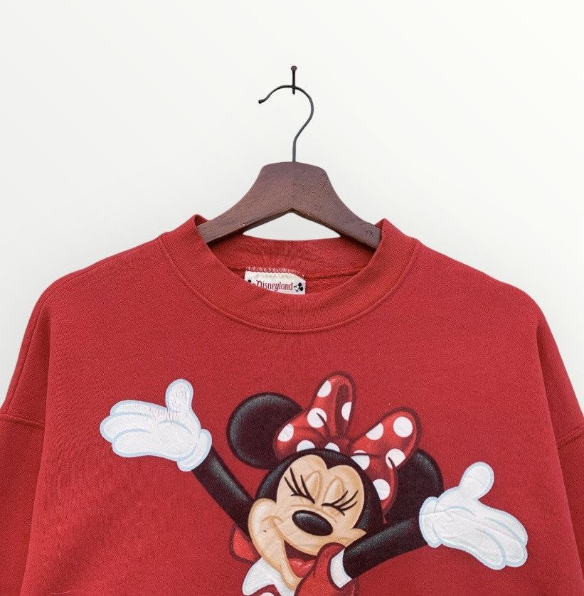 Disney × Vintage Vintage 90s Disneyland Minnie Sweatshirt Size L / US 10 / IT 46 - 3 Thumbnail