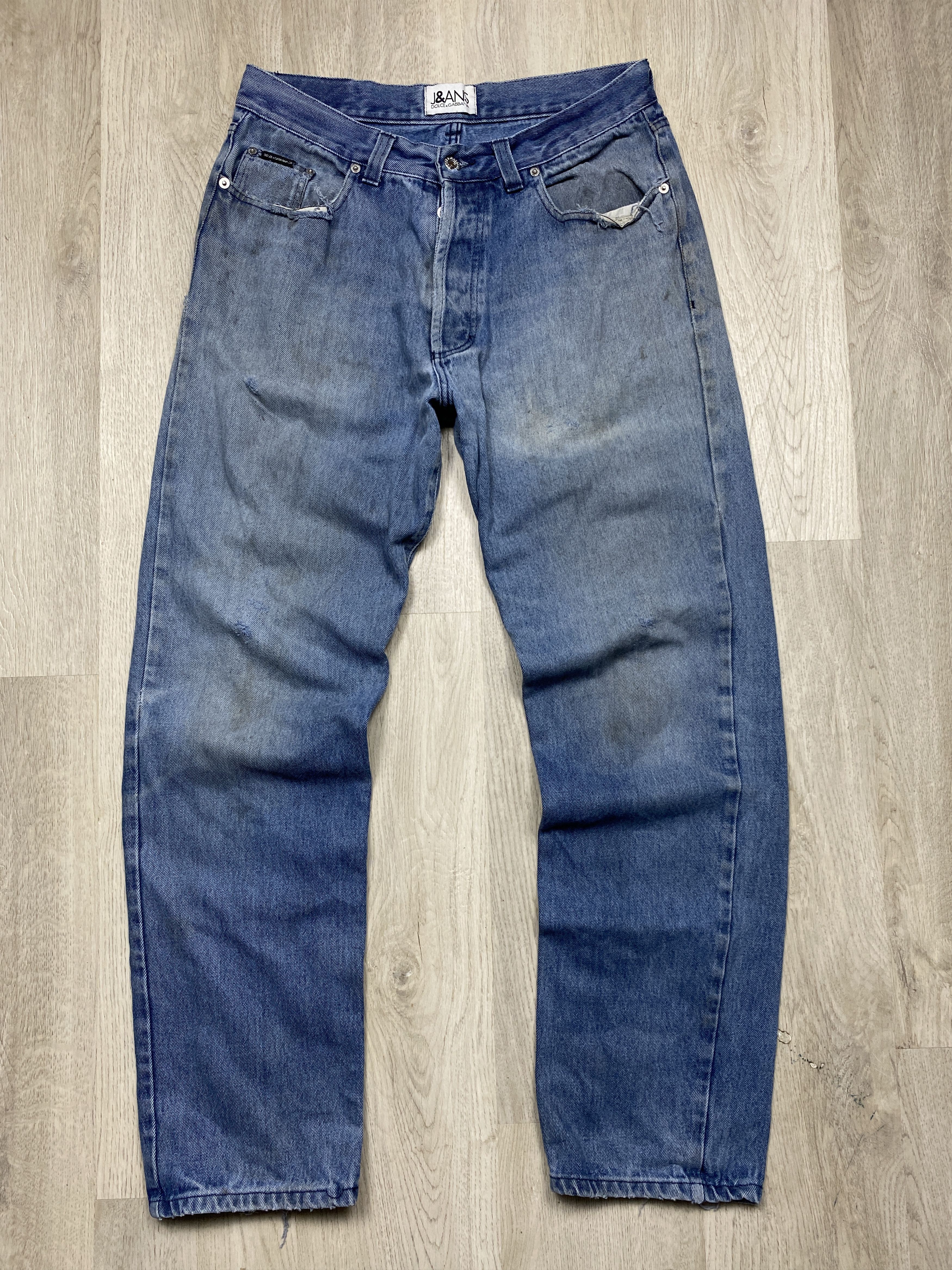 Dolce & Gabbana Dolce & Gabbana Vintage Distressed Mens Denim Pants Jeans Size US 36 / EU 52 - 1 Thumbnail