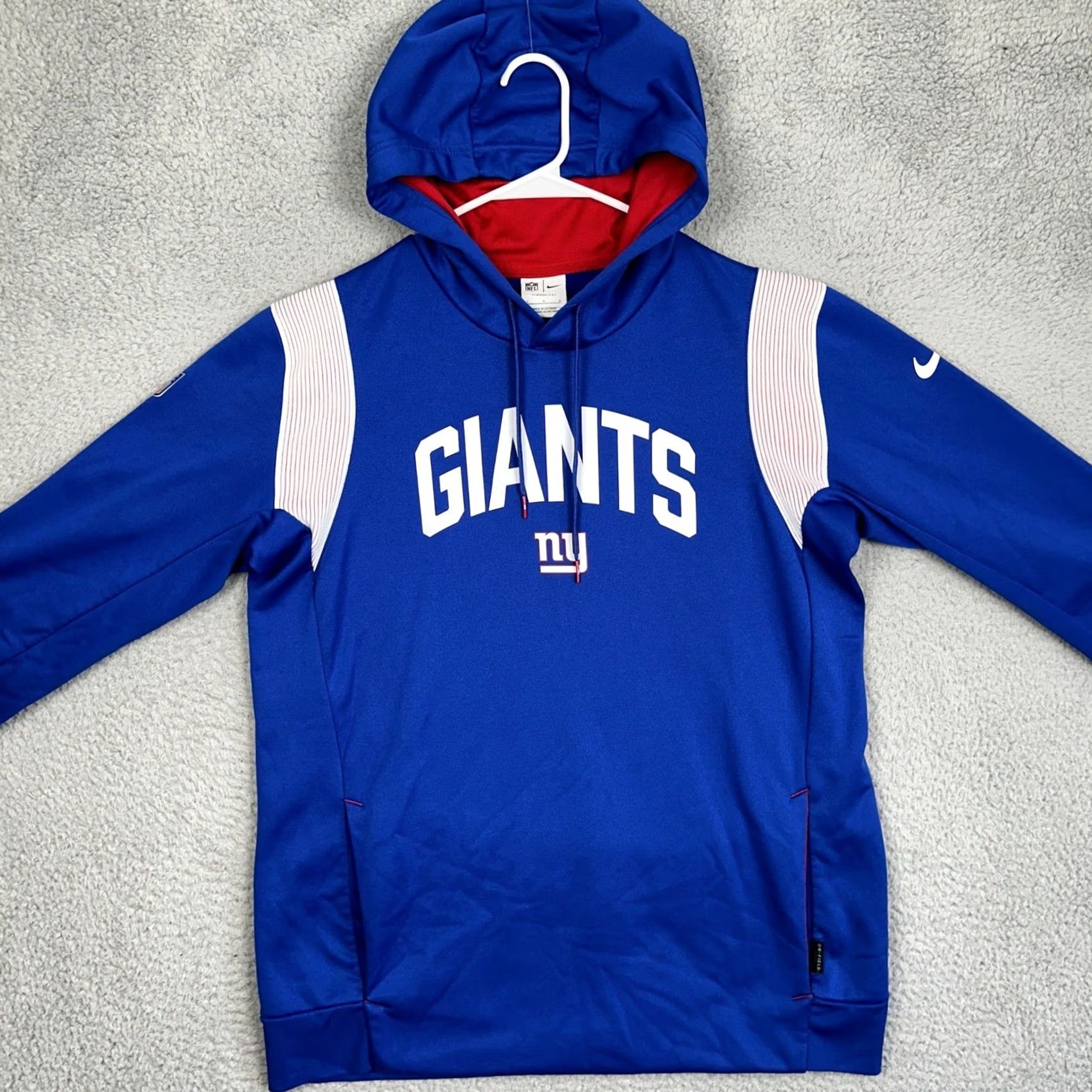Nike Nike New York Giants Therma-Fit Hoodie Mens Large Blue Football Sweatshirt Size US L / EU 52-54 / 3 - 3 Thumbnail