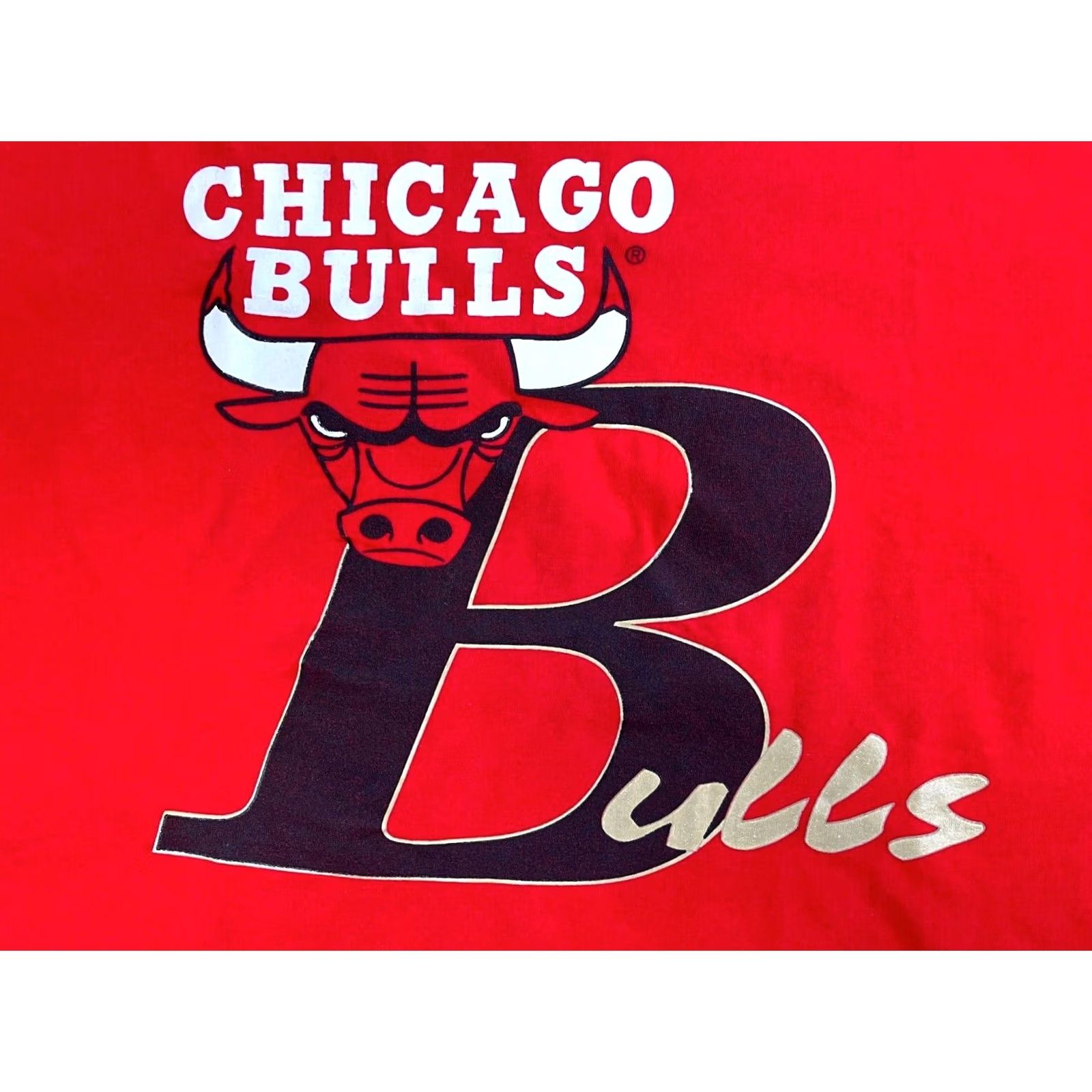 Vintage VINTAGE The Game Chicago Bulls T-Shirt Men's 90s Red XL Logo Short Sleeve Crew Neck 100% Cotton Size US XL / EU 56 / 4 - 4 Thumbnail