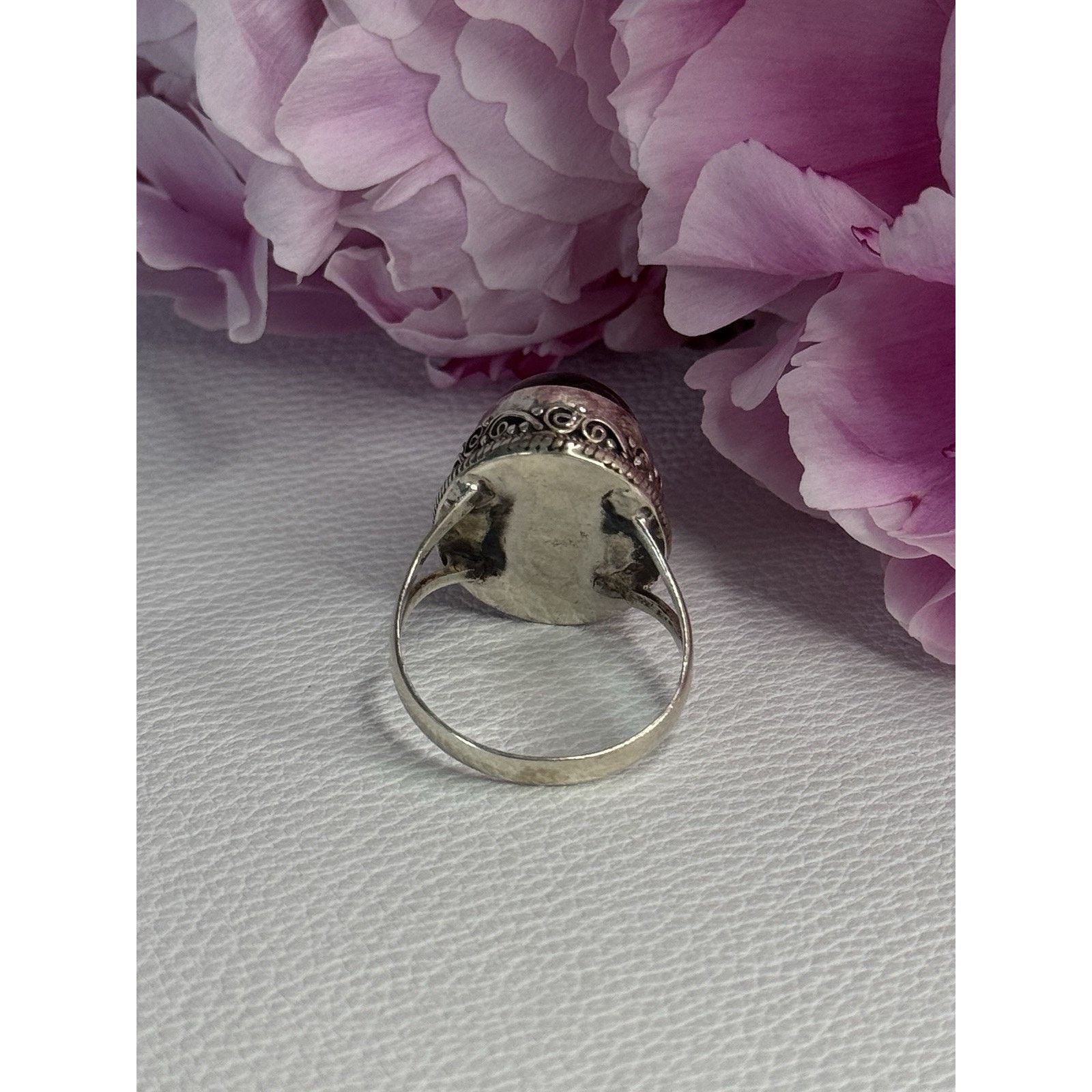 Jewelry VINTAGE 925 STERLING SILVER TIGER EYE RING SIZE 9 Size ONE SIZE - 5 Thumbnail