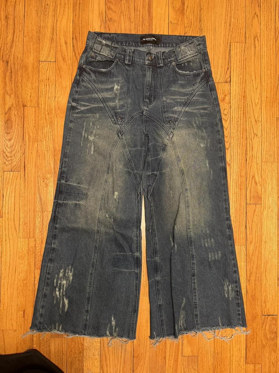 No Faith Studios lake used dune denim | Grailed