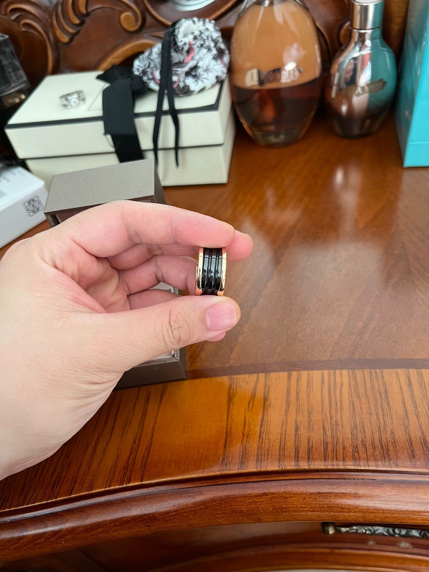 Bvlgari Bvlgari bzero1 Ceramic Ring Black Size 58 Size ONE SIZE - 2 Thumbnail