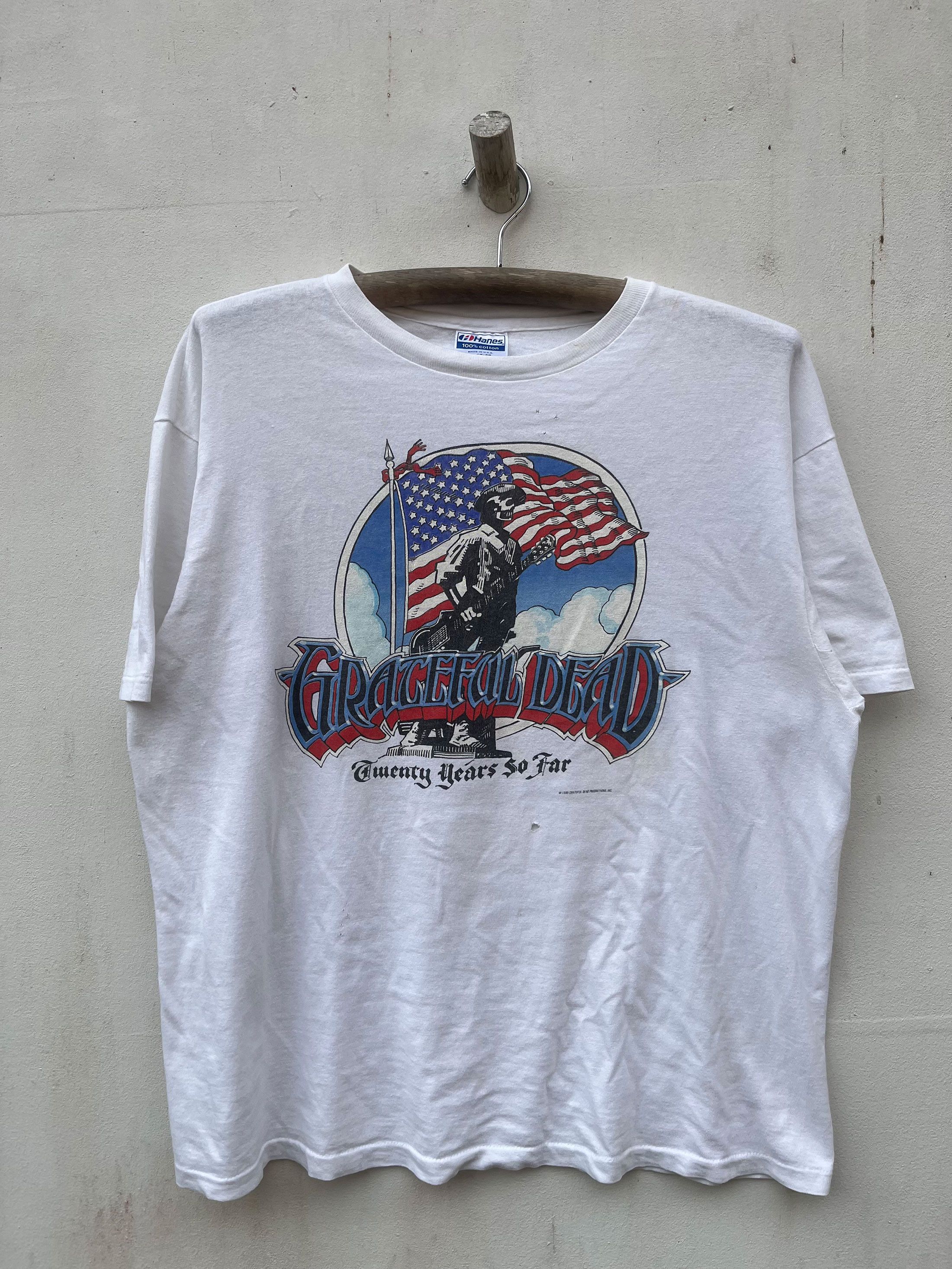 Band Tees Vintage Grateful Dead 80s Rock Promo Tour Single Stitched Size US XL / EU 56 / 4 - 1 Thumbnail