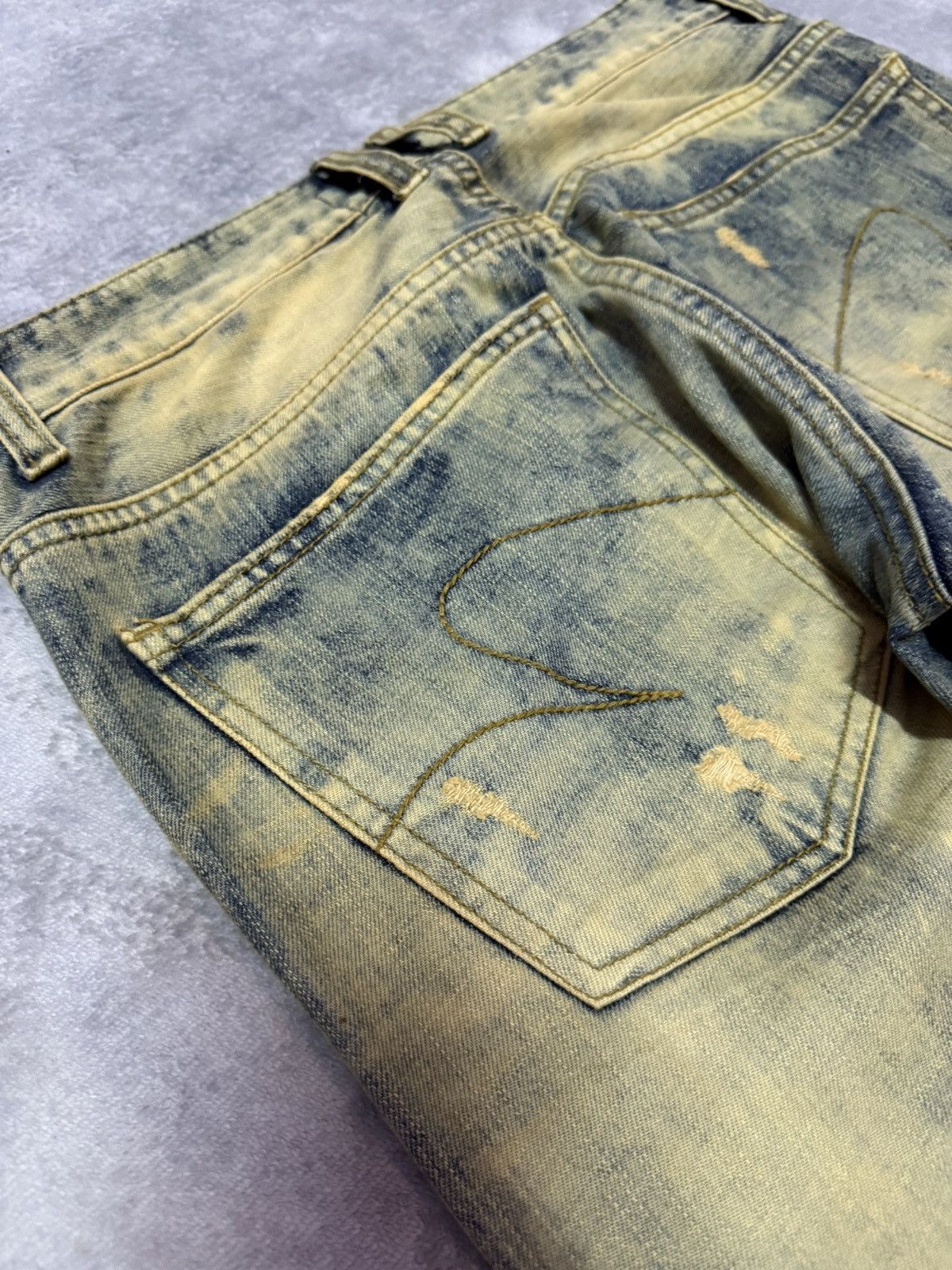 Hysteric Glamour Standard Number Japan Acid Mud Wash Straight Jeans Size US 30 / EU 46 - 17 Thumbnail