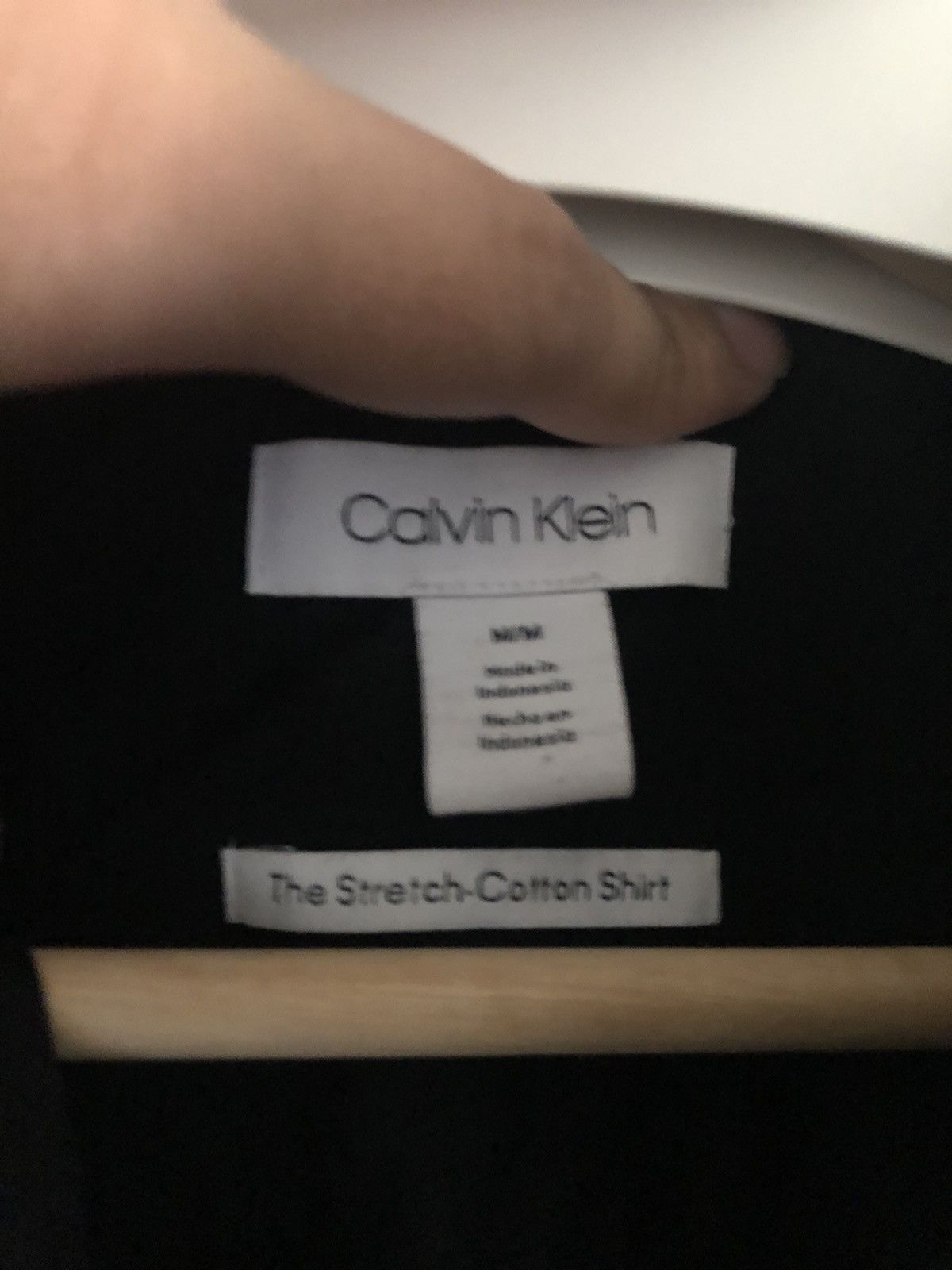 Calvin Klein Calvin Klein Vintage Stretch Cotton Button Shirt Black Med Size US M / EU 48-50 / 2 - 4 Thumbnail