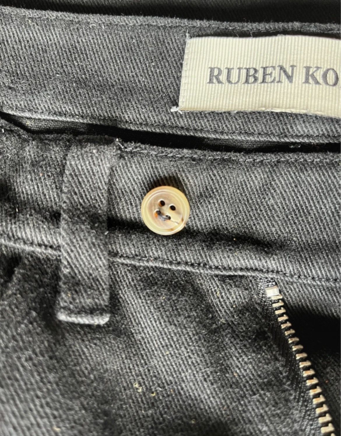 Ruben Kone Ruben Kone black flared cargo pants Size US 32 / EU 48 - 3 Thumbnail