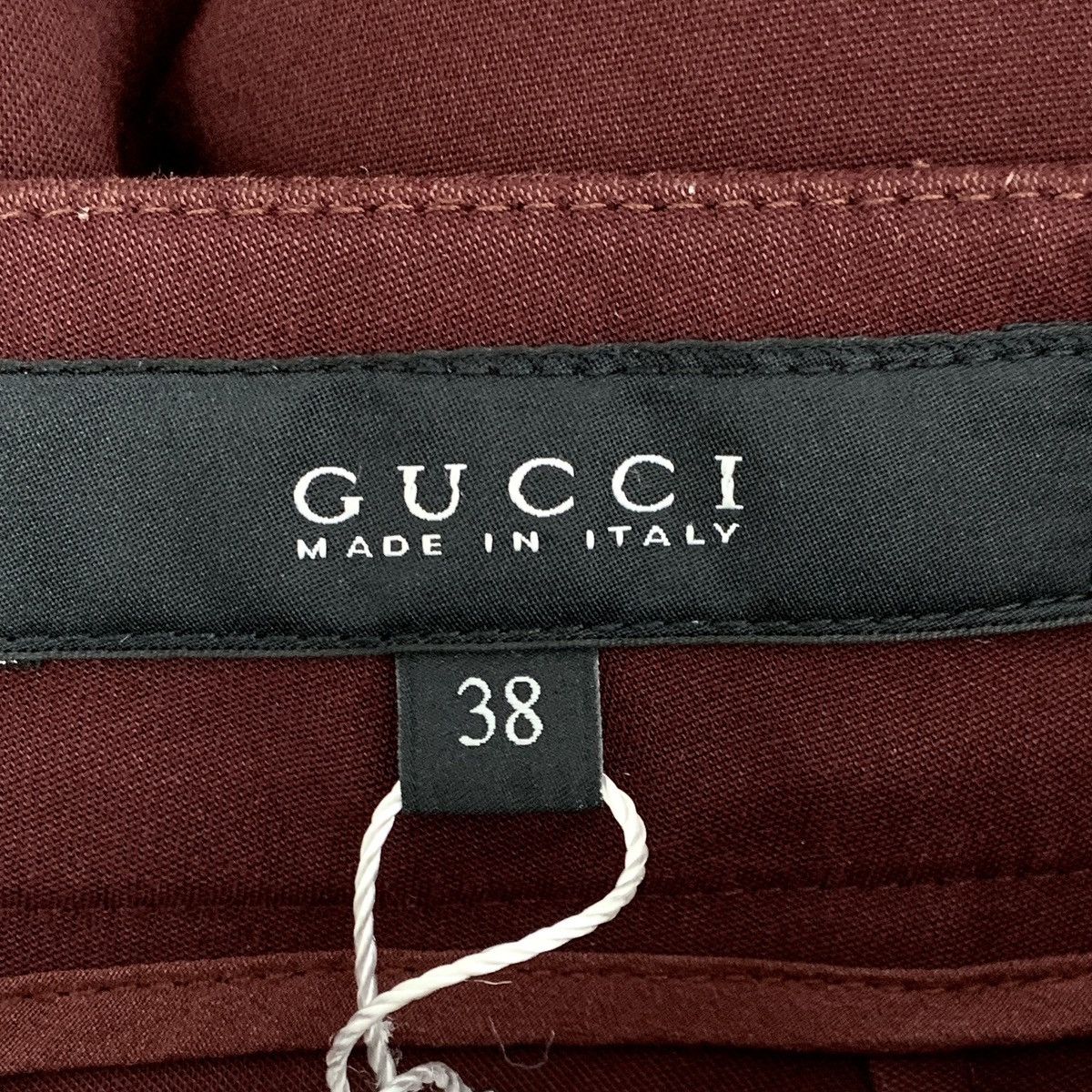 Gucci Gucci Deep Red Cotton Casual Pants K26WX Size 26" / US 2 / IT 38 - 5 Thumbnail
