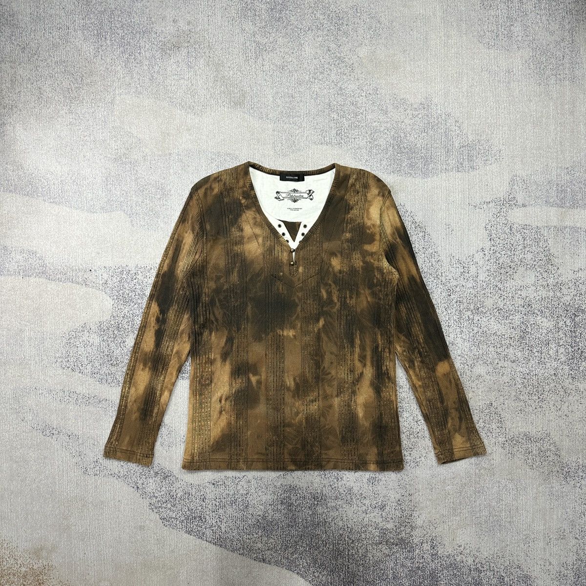 Japanese Brand Petitreitre tie dye longsleeve Tshirt Size US S / EU 44-46 / 1 - 1 Thumbnail