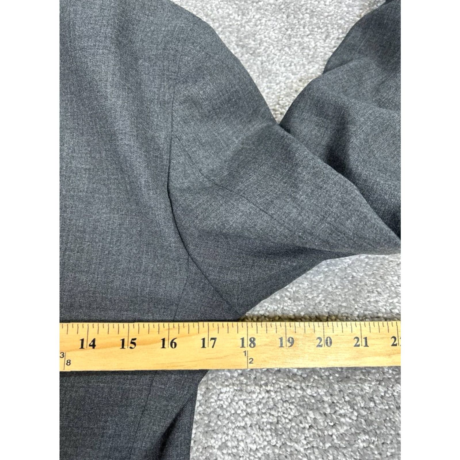 Suitsupply Suitsupply Blazer Mens 34 Gray Wool Two-Button Notch Lapel 2 Piece Suit Jacket Coat Vintage: No Size 34R - 7 Thumbnail