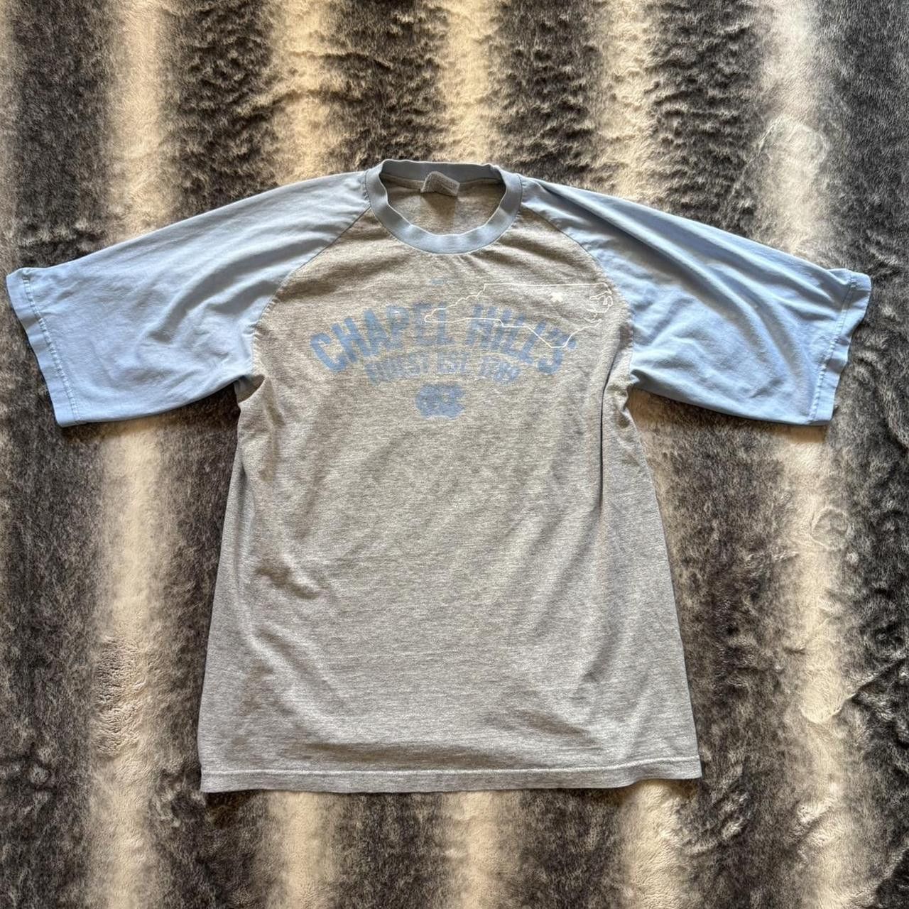 Nike Vintage 90s Nike Center swoosh UNC Tarheels Tee Size US L / EU 52-54 / 3 - 1 Thumbnail