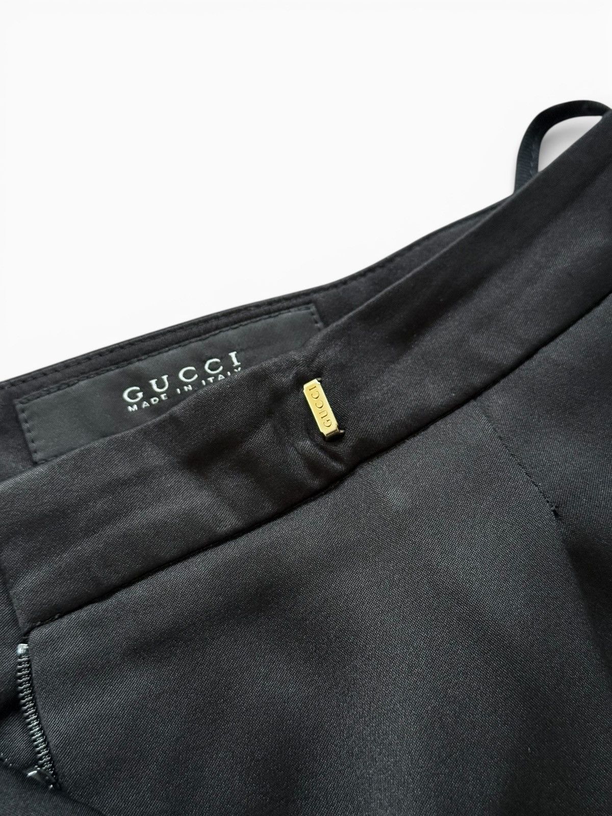Gucci Gucci By Tom Ford Black Silk Pants Trousers Size 27" / US 4 / IT 40 - 5 Thumbnail
