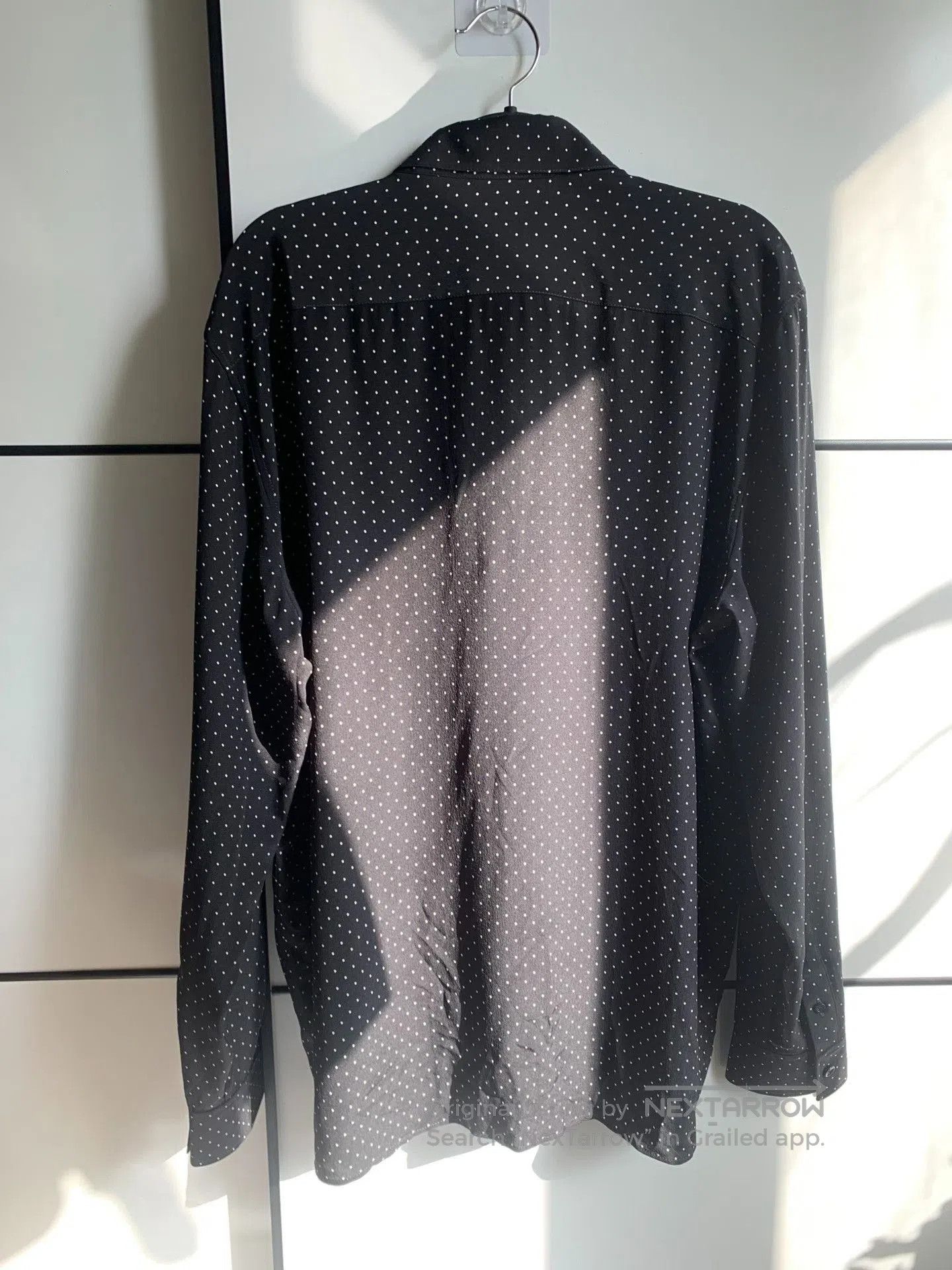 Saint Laurent Paris Saint Laurent Black Polka Dot Shirt. Size US S / EU 44-46 / 1 - 9 Thumbnail