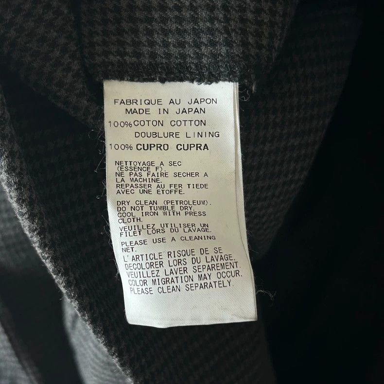 Yohji Yamamoto Yohji Yamamoto size 1 13ss houndstooth chain knot suit 2501 Size 38R - 8 Thumbnail