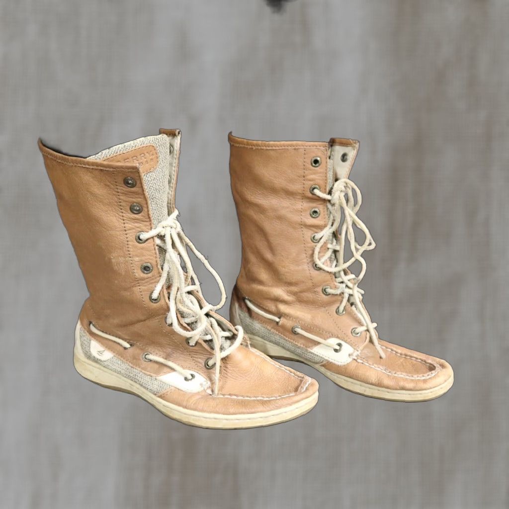Sperry Sperry Top-Sider Women's Brown Leather 10" Lower Calf Boots Size 8.5M Size US 9 / IT 39 - 1 Thumbnail