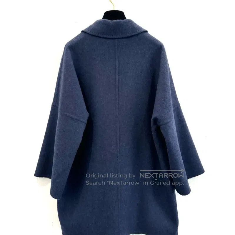 Max Mara MaxMara Navy Blue Cotton Women's Coat . Size S / US 4 / IT 40 - 2 Thumbnail